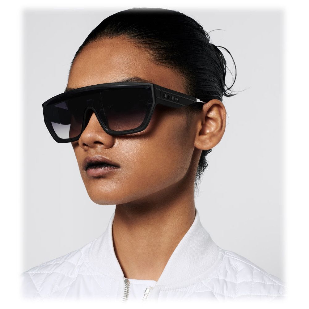 Dior Dior DIORCLUB M7U 51A5 Sunglasses White Shield Frame Size ONE SIZE - 3 Thumbnail