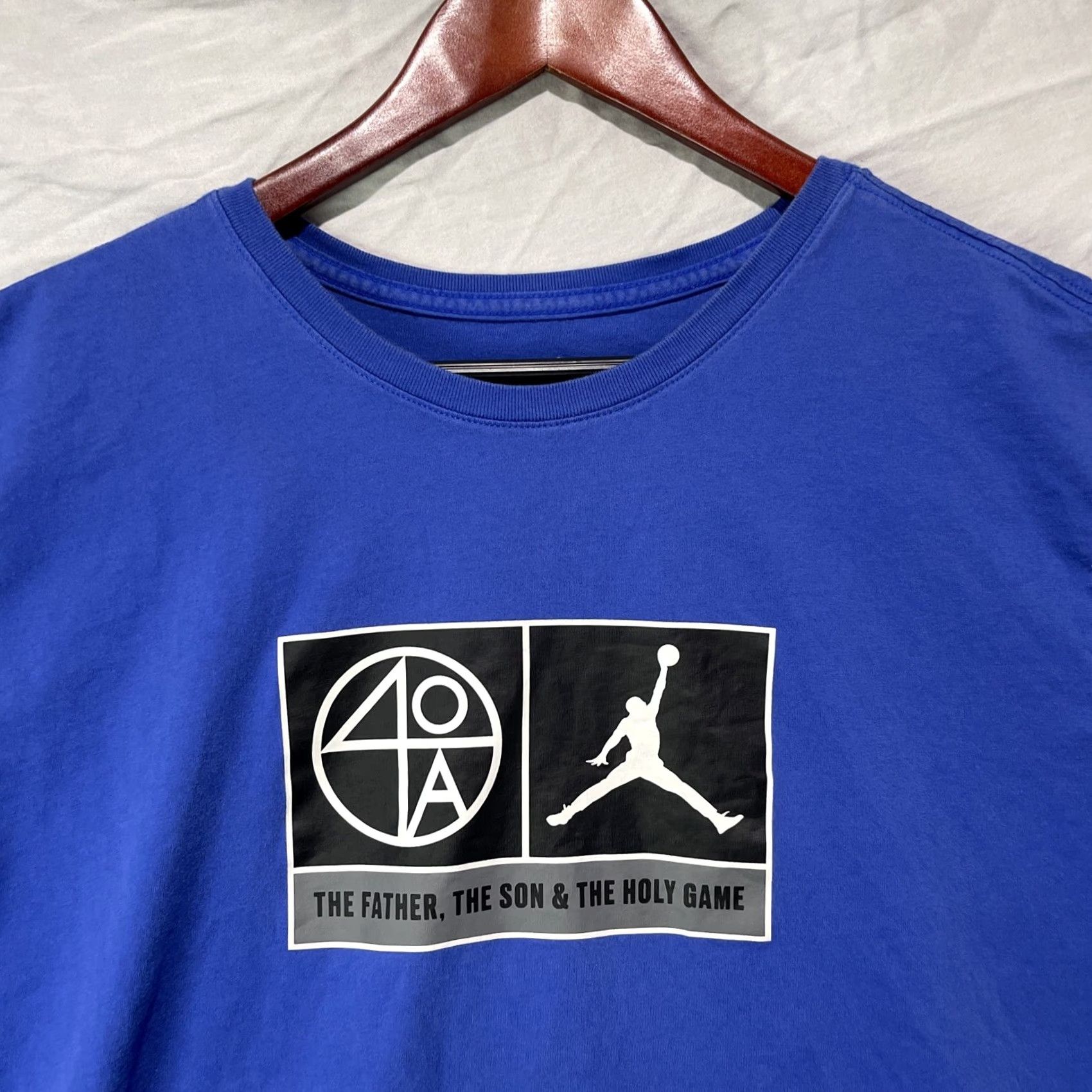 Jordan Brand Air Jordan Shirt Mens XL Blue Spike Lee 40 Acres Jumpman Basketball Movie Tee Size US XL / EU 56 / 4 - 3 Thumbnail