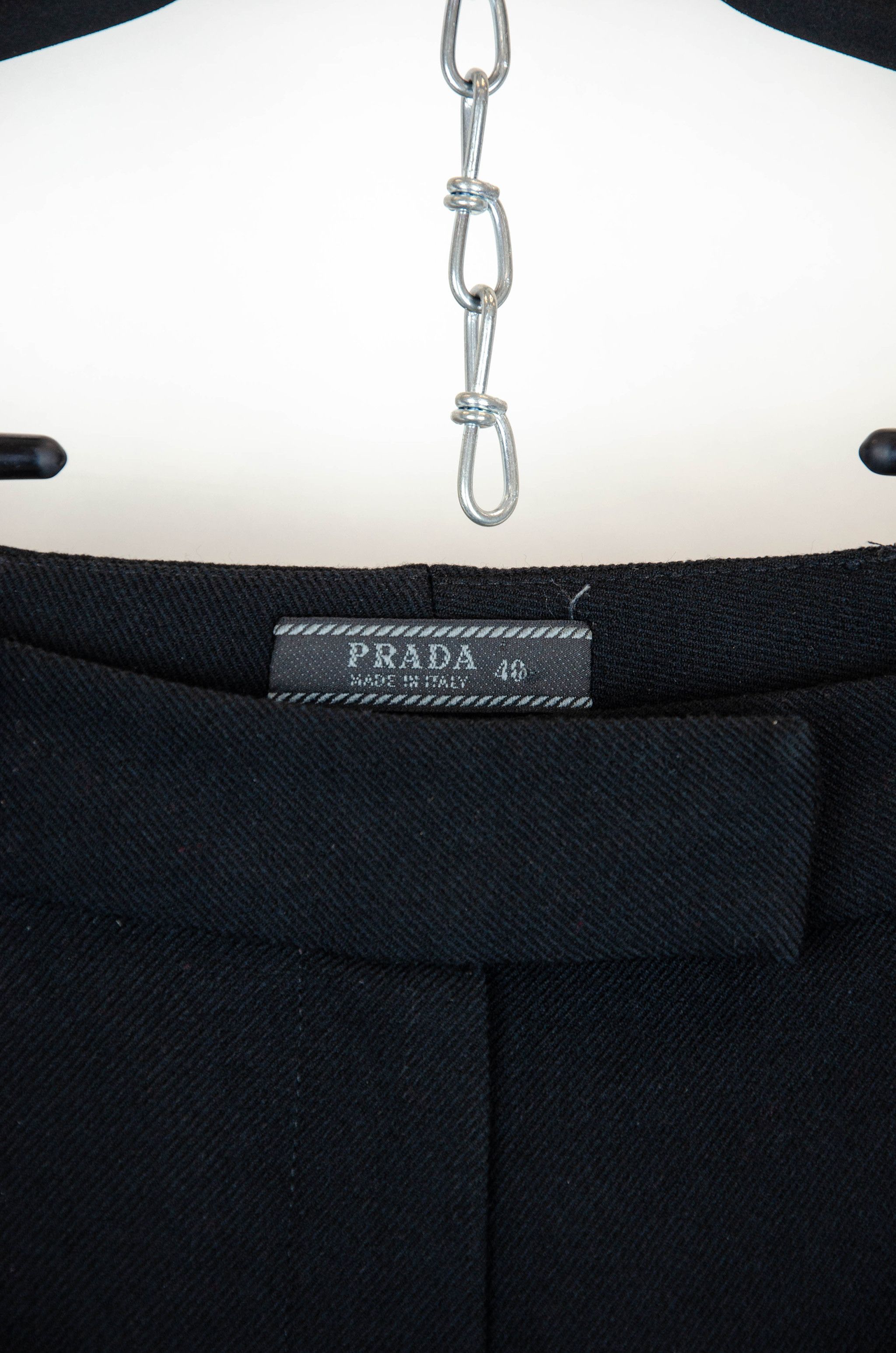 Prada Prada Wool Zip Hem Trousers – Size IT 40 Size 27" / US 4 / IT 40 - 4 Thumbnail