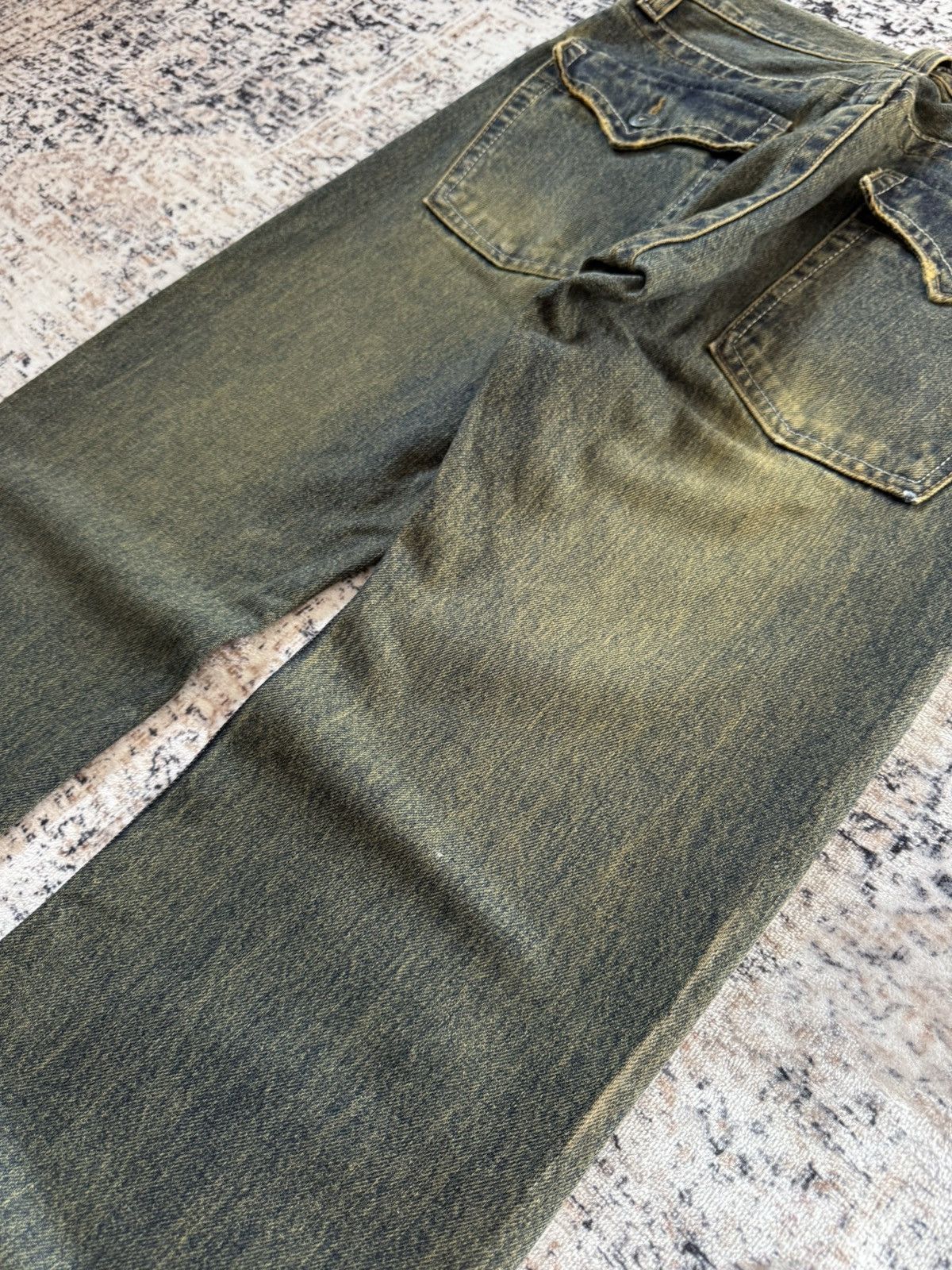 Hysteric Glamour Root Three Japan Mud Wash Distressed Studded Jeans Size US 29 - 15 Thumbnail