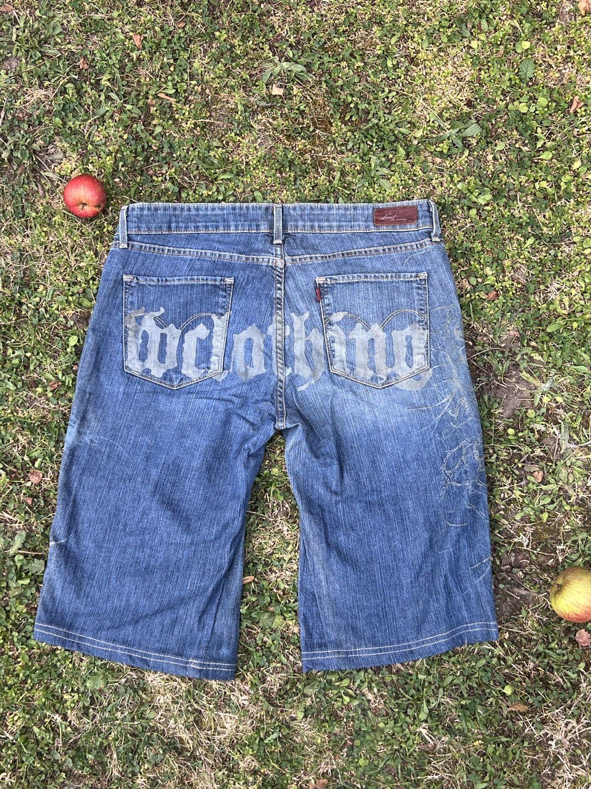 Levi's × Vintage Vintage levis upcycled jorts with graphic design Size US 31 - 1 Thumbnail