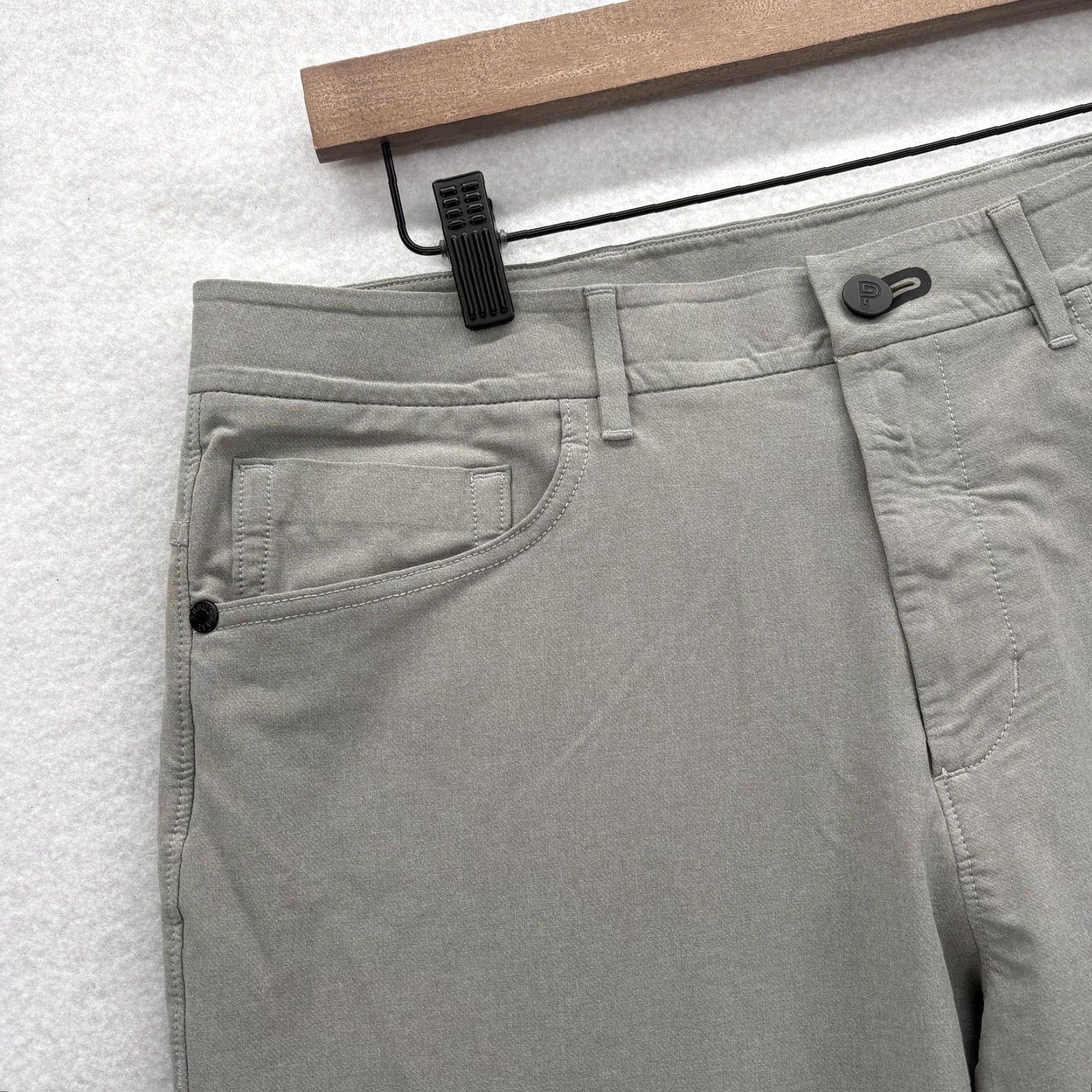 Vintage Public Rec Dealmaker 5-Pocket Pants Mens 33x30 Gray Straight Stretch Workwear Size US 33 - 3 Thumbnail