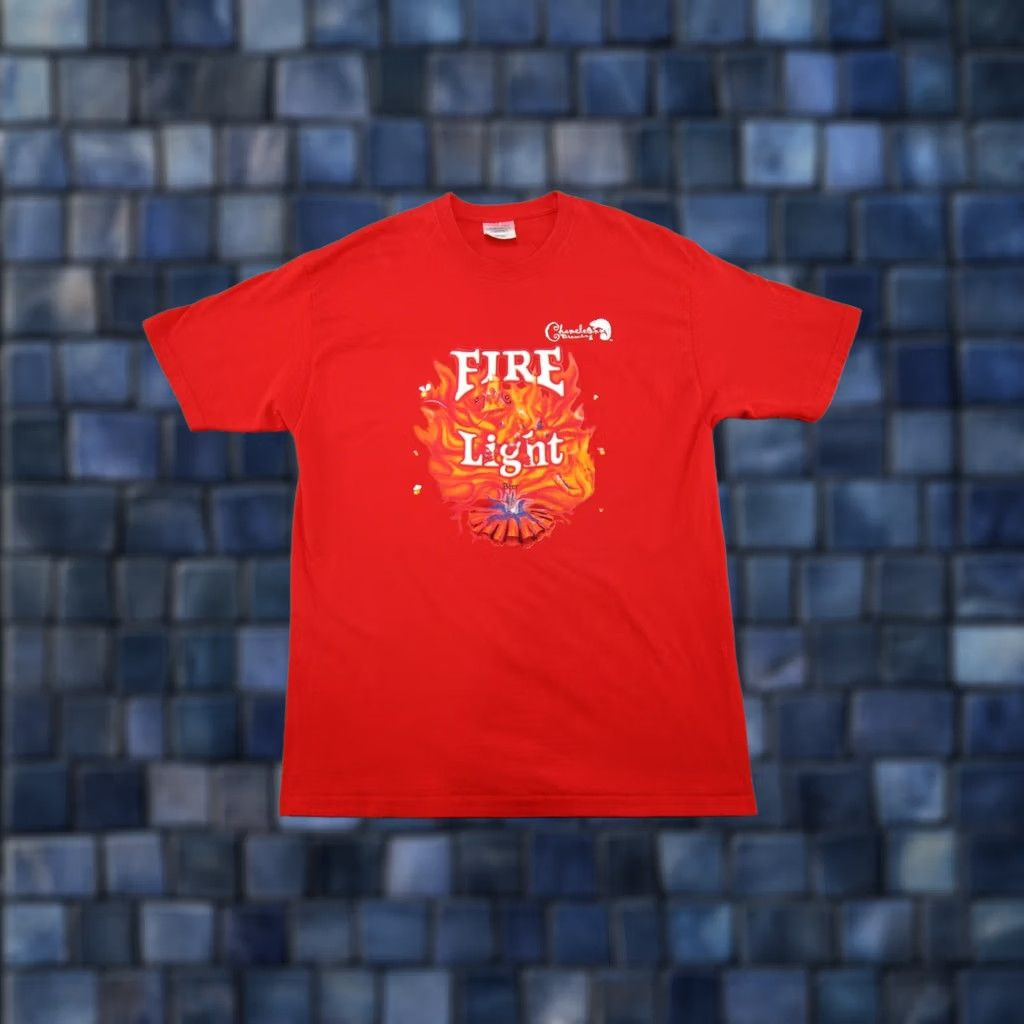Port Authority Chameleon Brewing Fire and Light Beer Shirt Mens XL Red Port Authority T-Shirt Short Sleeve Crew Neck Cotton Size US XL / EU 56 / 4 - 1 Thumbnail
