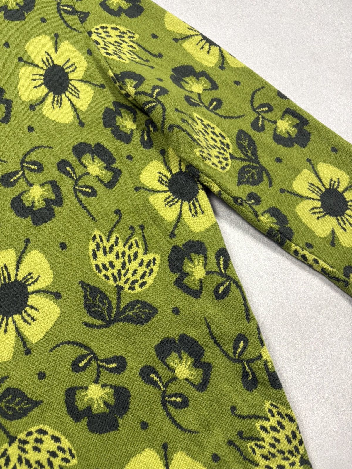 Other Gudrun Sjödén Floral Cardigan Green Organic Cotton Size L Size US L / EU 52-54 / 3 - 7 Thumbnail