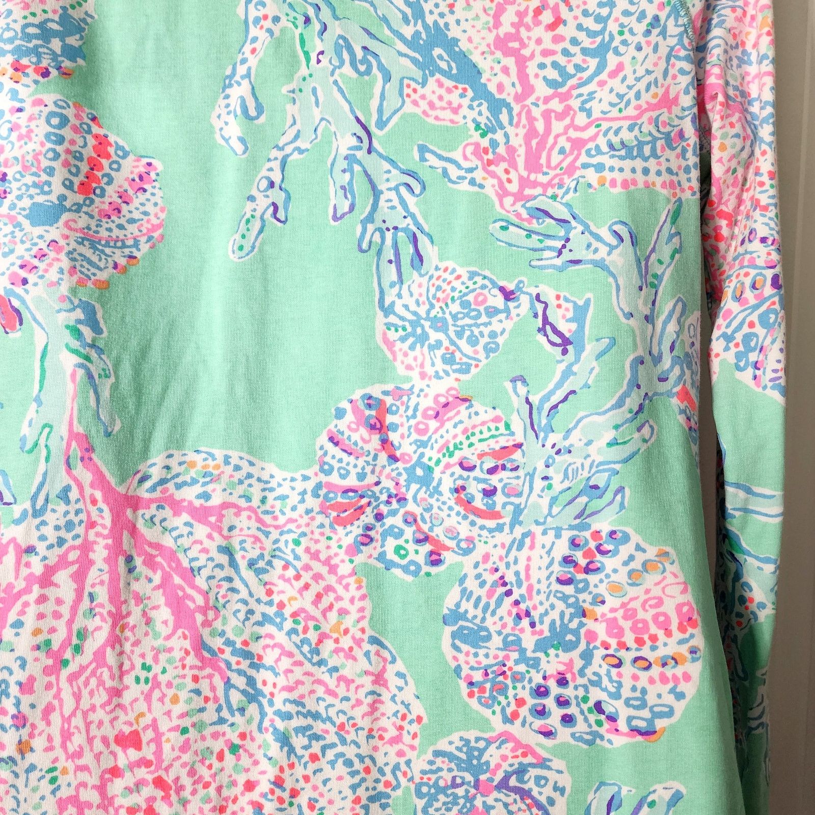 Lilly Pulitzer Lilly Pulitzer Jellyfish Half Zip Pullover Sweatshirt S Size S / US 4 / IT 40 - 6 Thumbnail