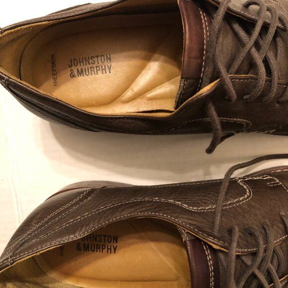 Johnston & Murphy JOHNSTON & MURPHY MEN'S LEATHER DRESS SHOES SIZE: 12 M Size US 12 / EU 45 - 2 Thumbnail