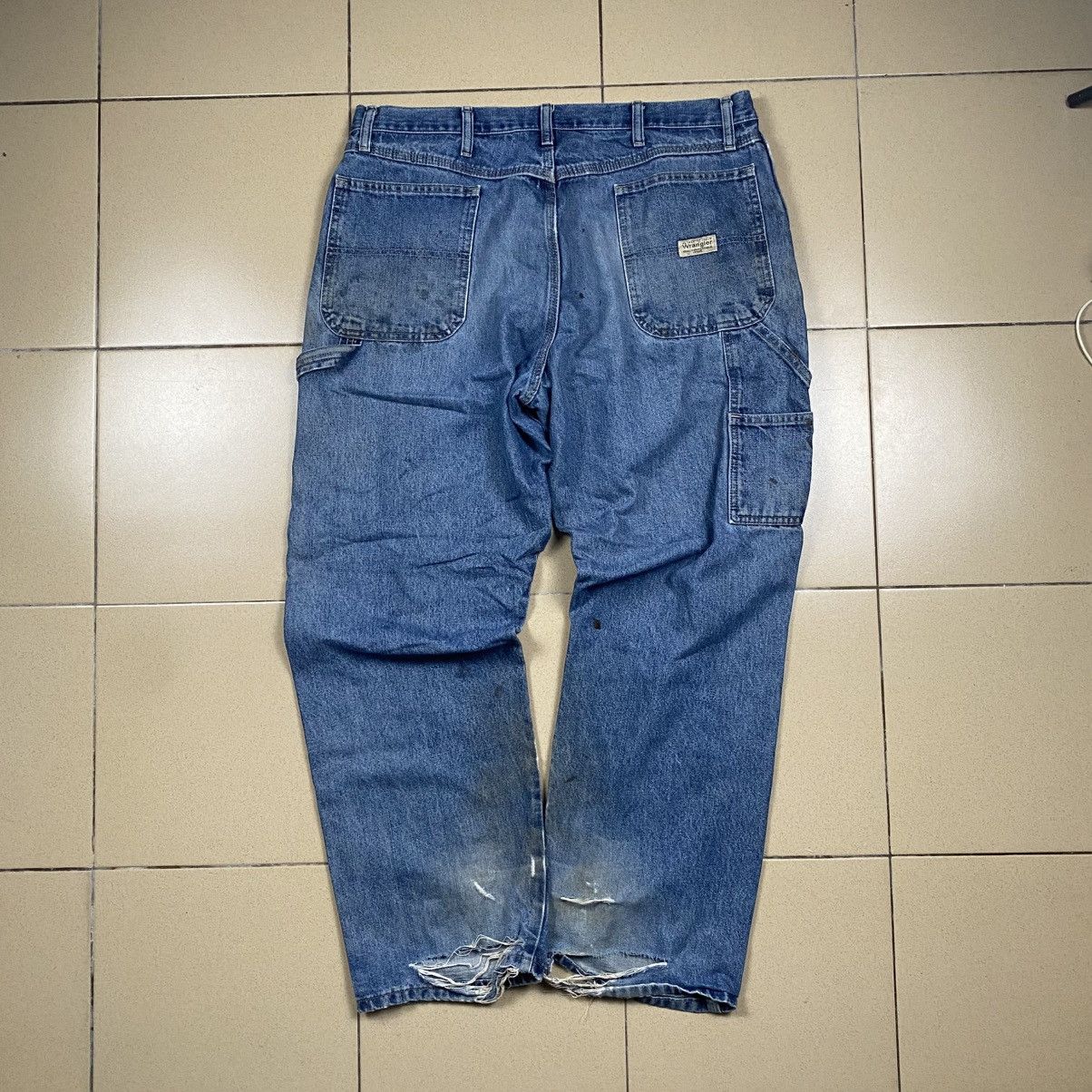 Wrangler Vintage y2k Wrangler Distressed Carpenter Jeans Size US 38 / EU 54 - 8 Thumbnail