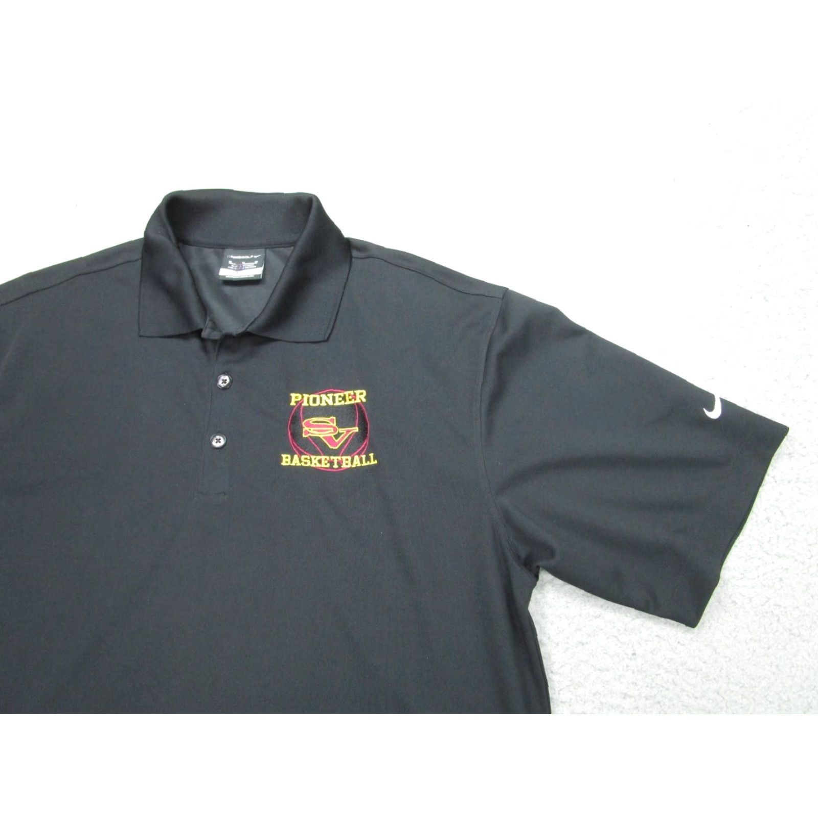 Nike Nike Polo Mens M Black Basketball Dri-Fit High School Simi Valley Pioneers Size US M / EU 48-50 / 2 - 3 Thumbnail
