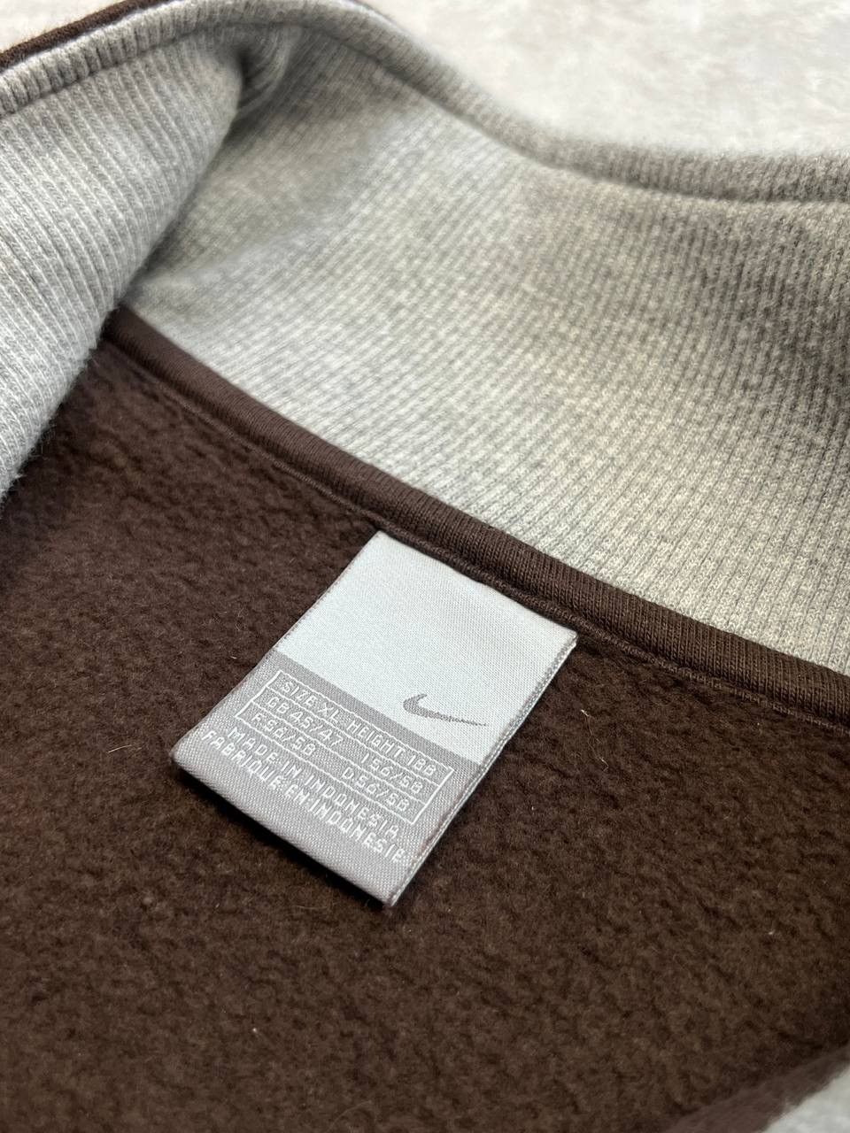 Nike Vintage RARE Nike Brown Zip Sweatshirt Size US XL / EU 56 / 4 - 12 Thumbnail
