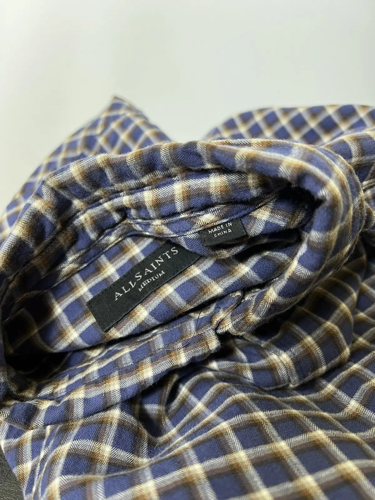 Allsaints × Japanese Brand All Saints Deming LS shirt Size US M / EU 48-50 / 2 - 3 Thumbnail