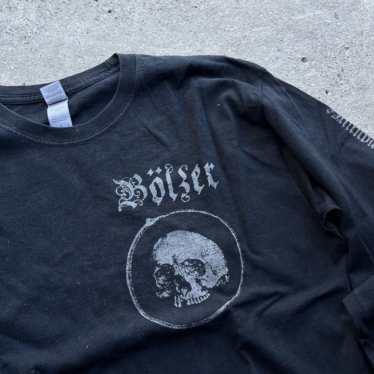 Affliction × Vintage Bölzer metal tribal rock longsleeve BLACK german opium Size US L / EU 52-54 / 3 - 3 Thumbnail