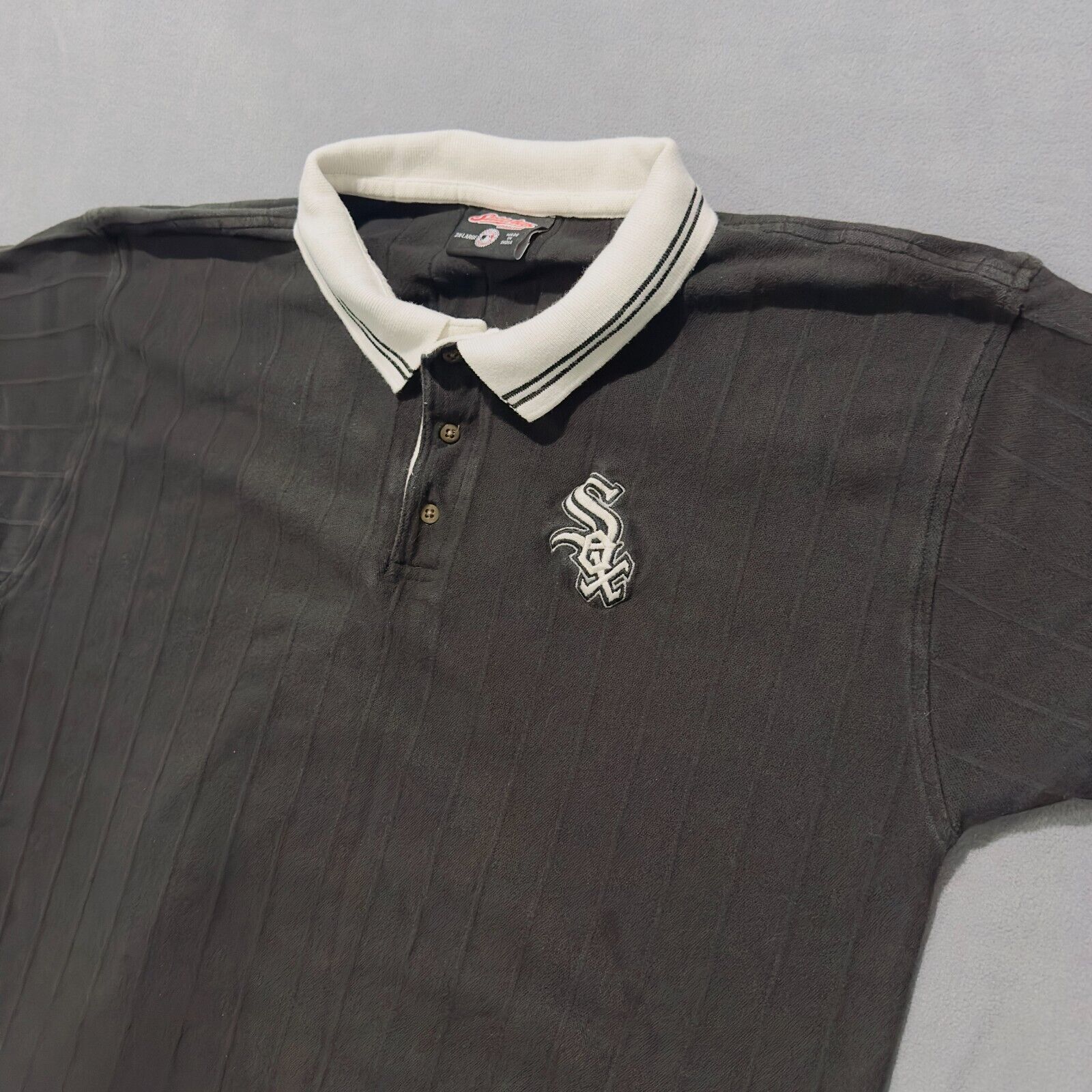 & Other Stories Vintage White Sox Shirt Polo Stitches Mens 2Xl Chicago 90s Size US XXL / EU 58 / 5 - 2 Thumbnail
