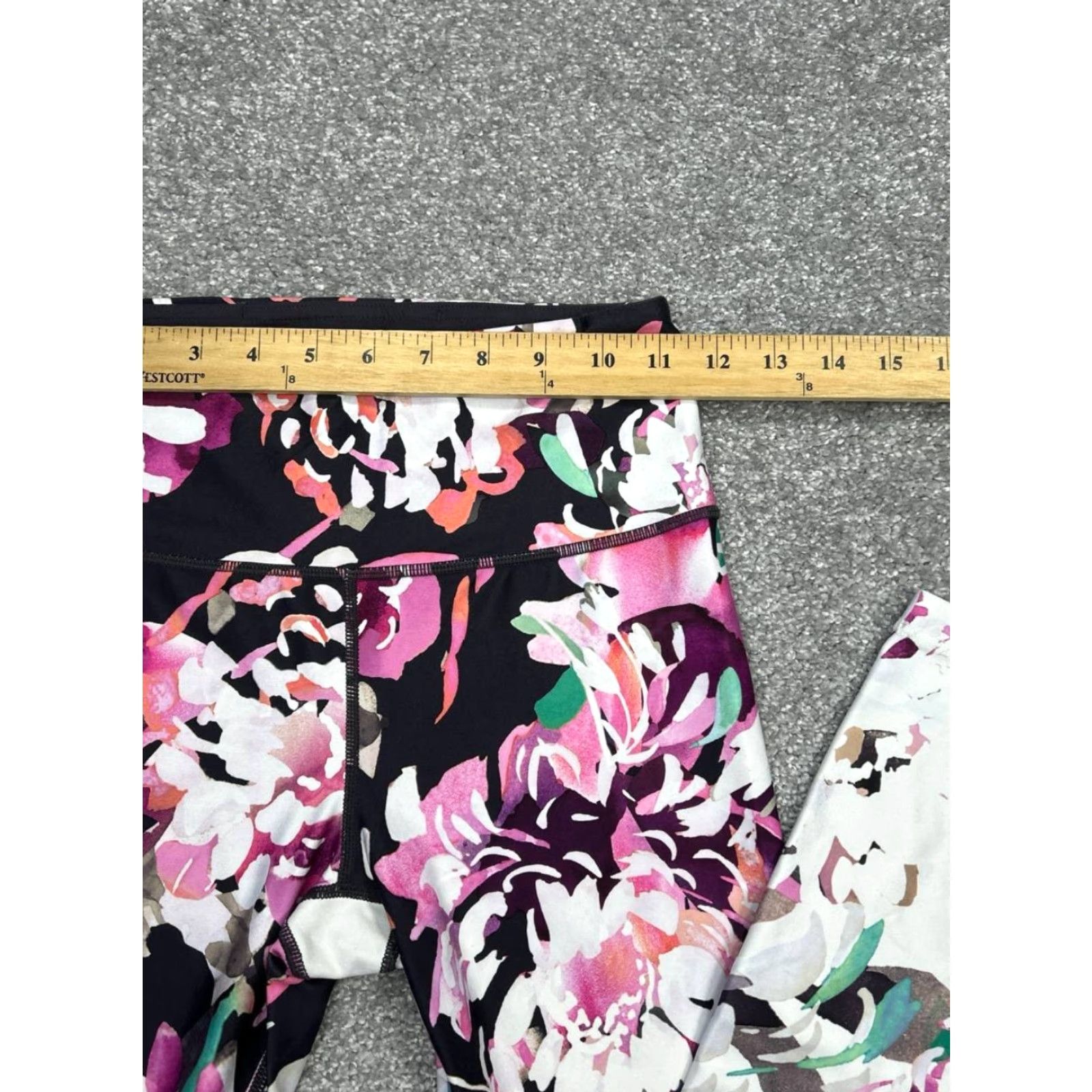 Athleta Athleta Elation Blossom Leggings Womens XS Multicolor Floral Skinny Leg Mid Rise Size 26" / US 2 / IT 38 - 6 Thumbnail