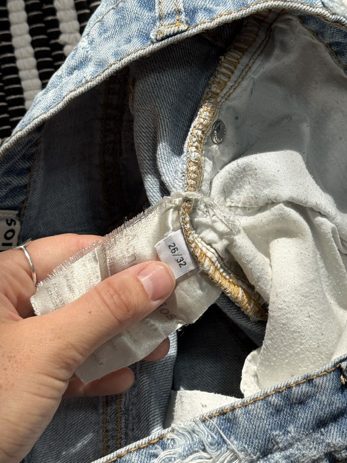 Acne Studios VINTAGE ACNE STUDIOS DISTRESSED STYLE DENIM PANTS Size 26" / US 2 / IT 38 - 8 Thumbnail