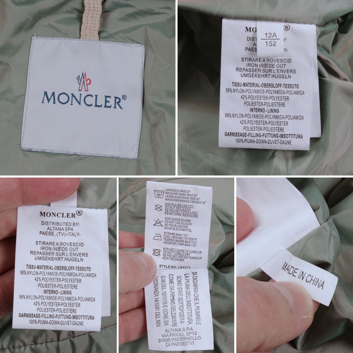 Designer × Moncler × Vintage MONCLER Vintage Silver Logo Kids Girl Womens Long Jacket Size XS / US 0-2 / IT 36-38 - 21 Thumbnail