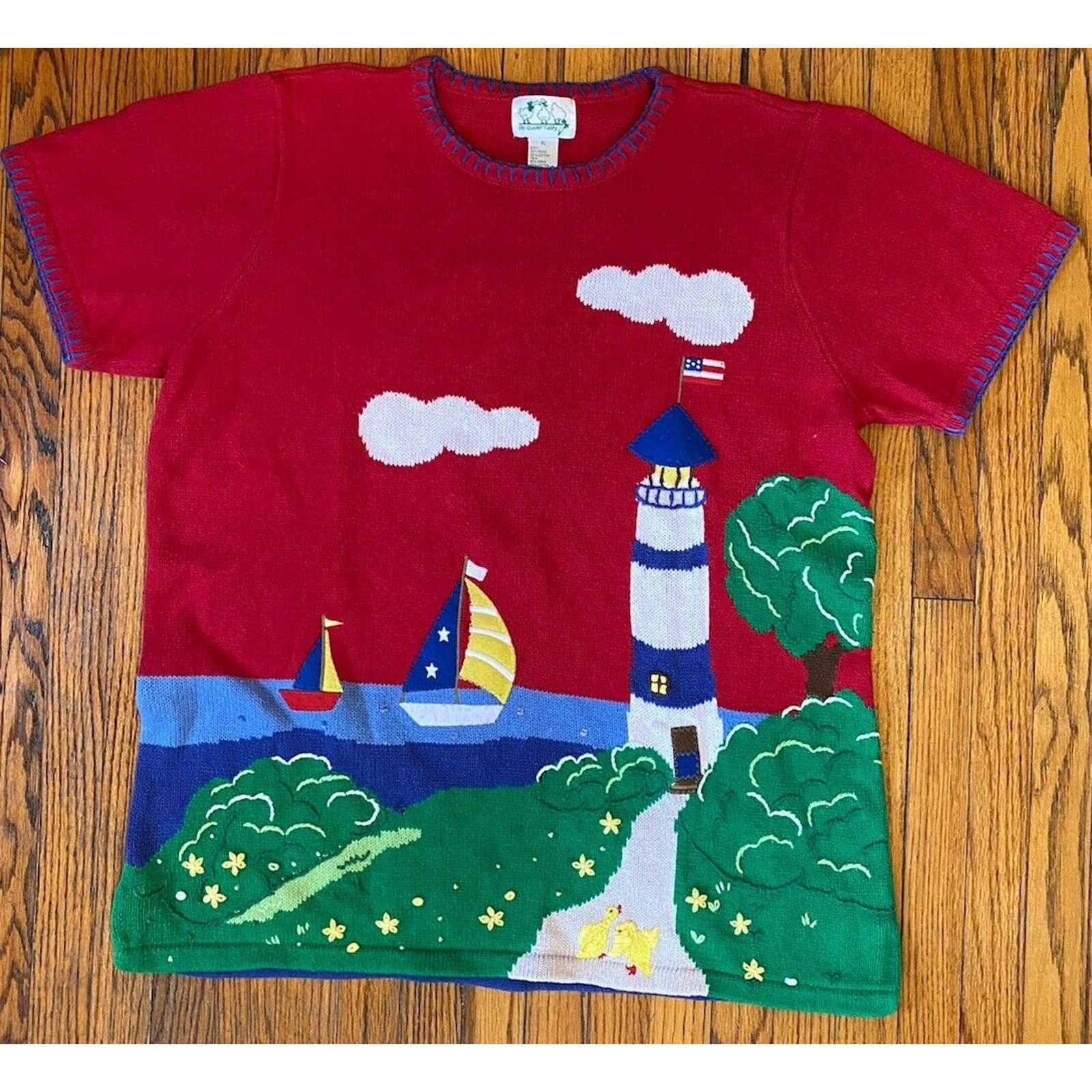 Other Quacker Factory VTG Sweater Womens Oversized XL By The Shore Size XL / US 12-14 / IT 48-50 - 1 Thumbnail