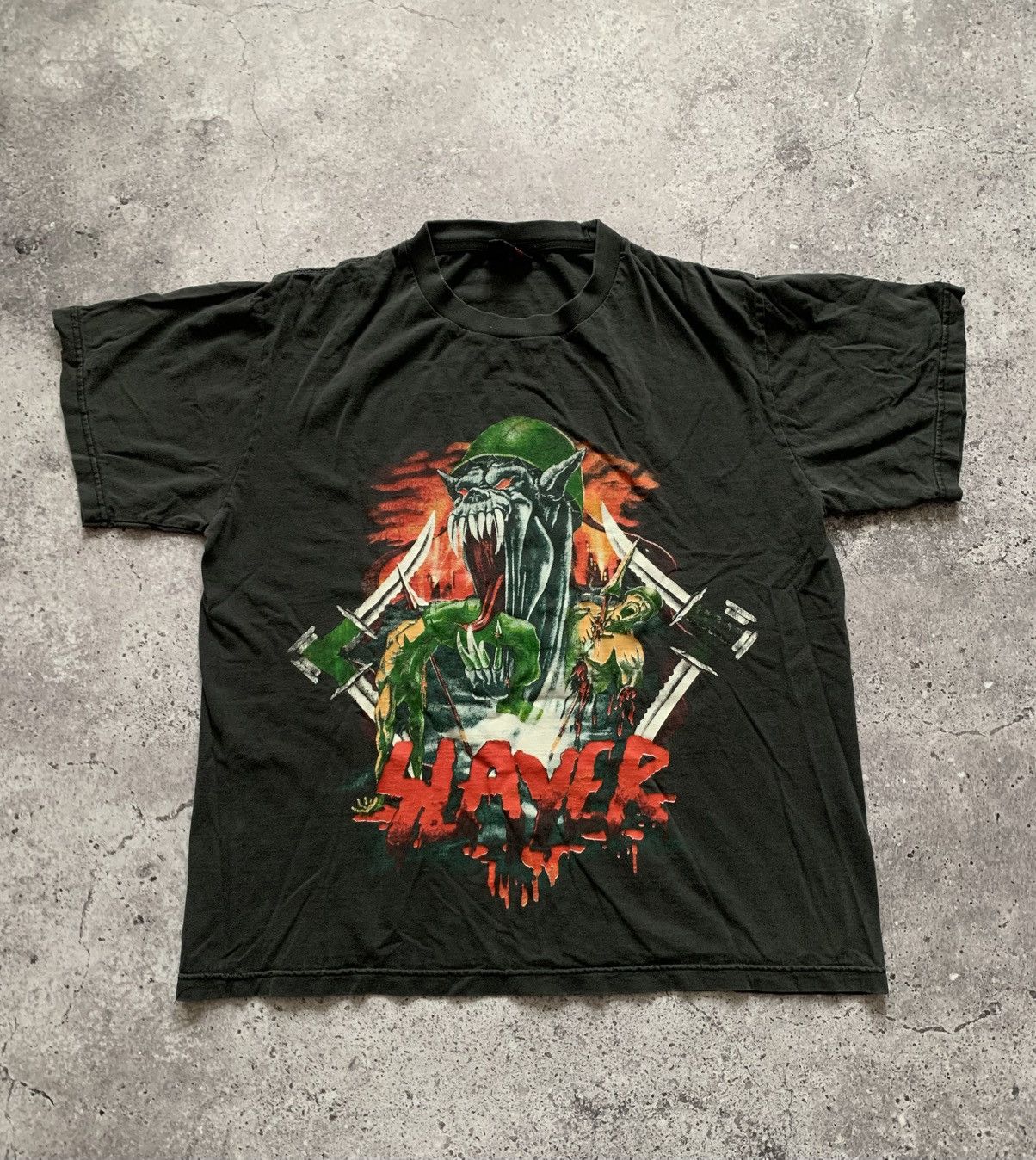 🔥VINTAGE 90s SLAYER NO BLOOD NO GLORY T-SHIRT TEE