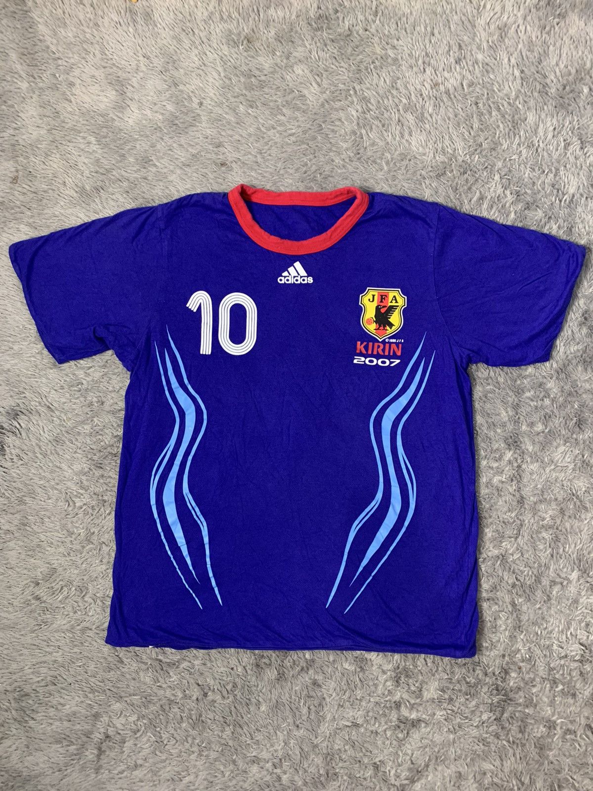 Adidas Vintage Adidas Japan Football Reversible Shirt A398 Size US L / EU 52-54 / 3 - 2 Thumbnail