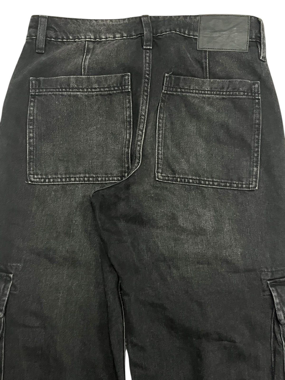 Asos Cotton On Baggy Fit Jeans Faded Black Denim Contra Stich Size US 30 / EU 46 - 6 Thumbnail