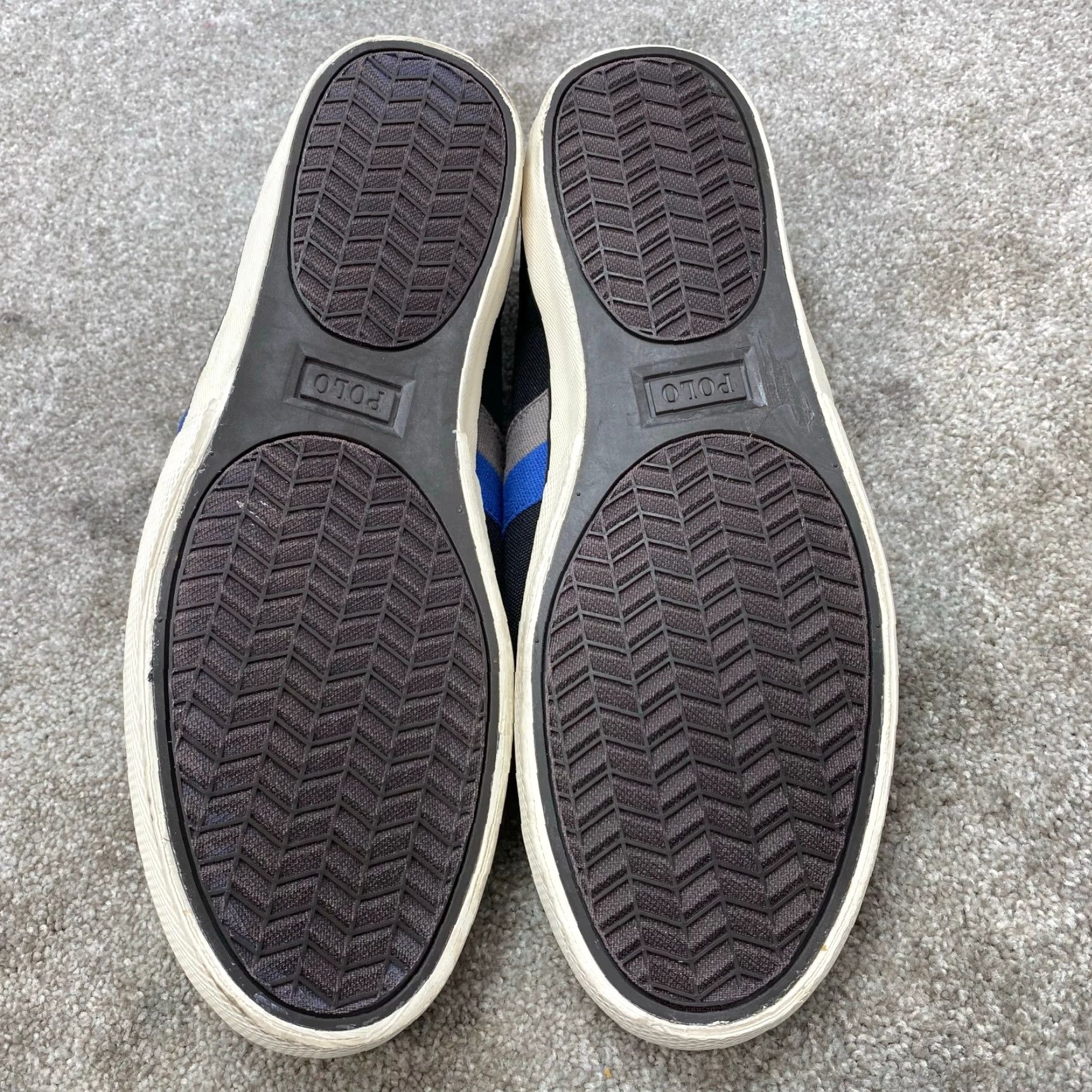 Ralph Lauren Ralph Lauren Polo Halford Sneakers Men 12D Canvas Suede Trim Blue Casual Shoes Size US M / EU 48-50 / 2 - 8 Thumbnail