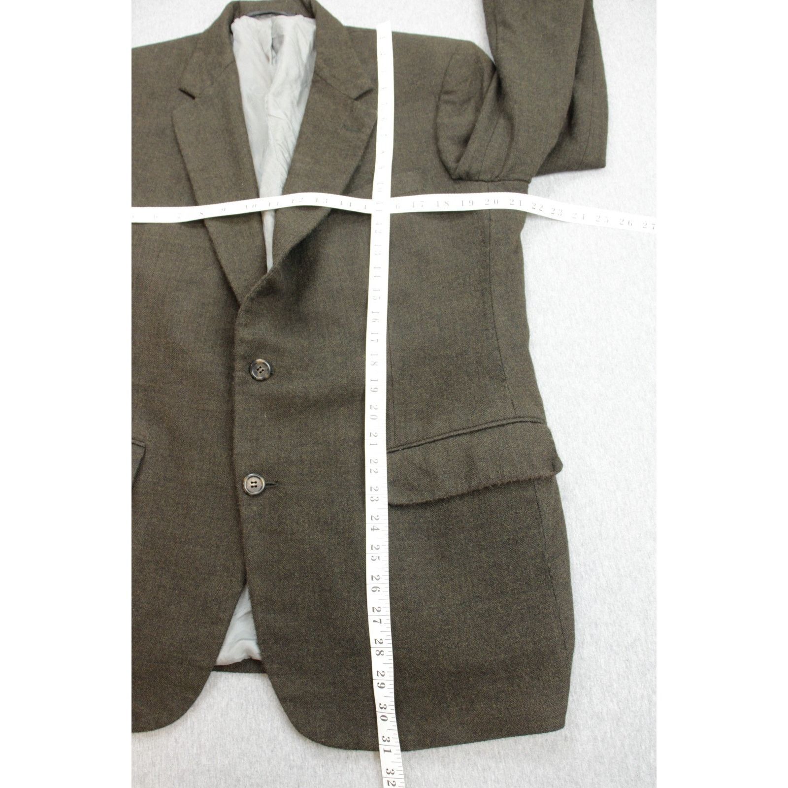 Brooks Brothers Brooks Brothers Blazer Mens 43R Brown 100% Wool Herringbone Size 42R - 10 Thumbnail