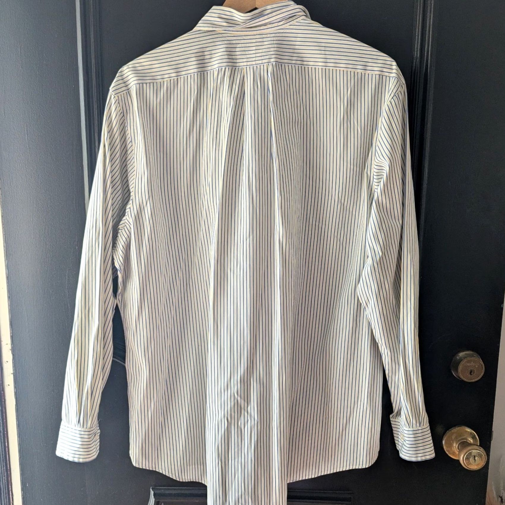Ralph Lauren Ralph Lauren Shirt Mens Custom Fit Striped Blue Yellow 17.5 34/35 Button Down Size US XXL / EU 58 / 5 - 3 Thumbnail