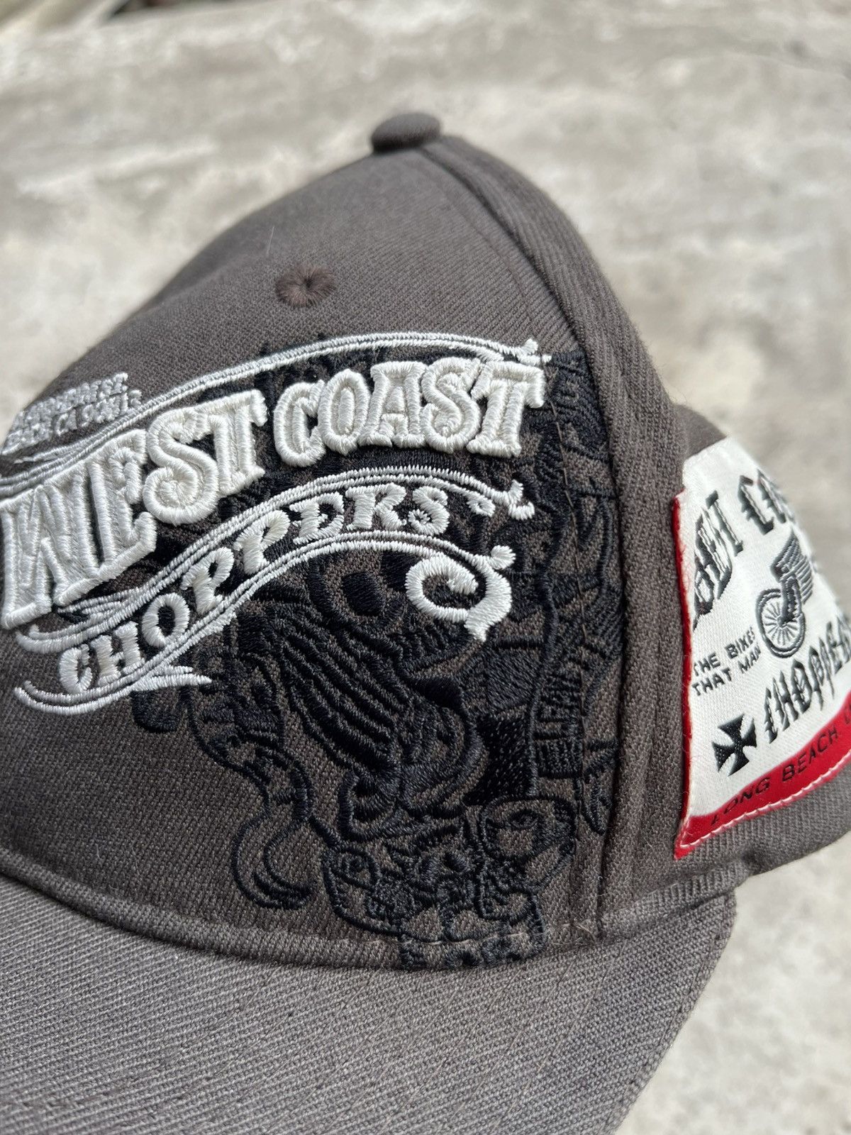 Vintage × West Coast Choppers West Coast Choppers Japanese Faded Big Logo Cap Chrome style Size ONE SIZE - 4 Thumbnail