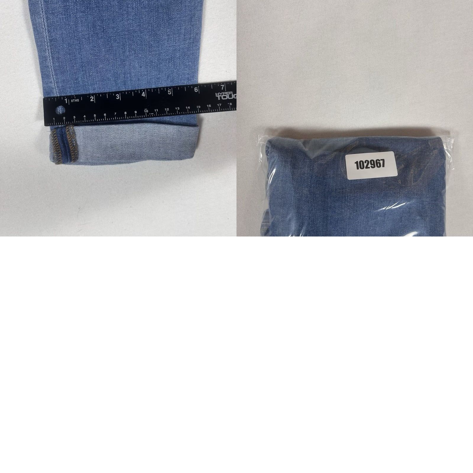 Hudson Hudson Bacara Crop Straight Cuffed Jeans Womens 27 Medium Wash Denim Mid Rise Blue 5-Pocket Logo Zip Mens? Womens Size 27" / US 4 / IT 40 - 9 Thumbnail