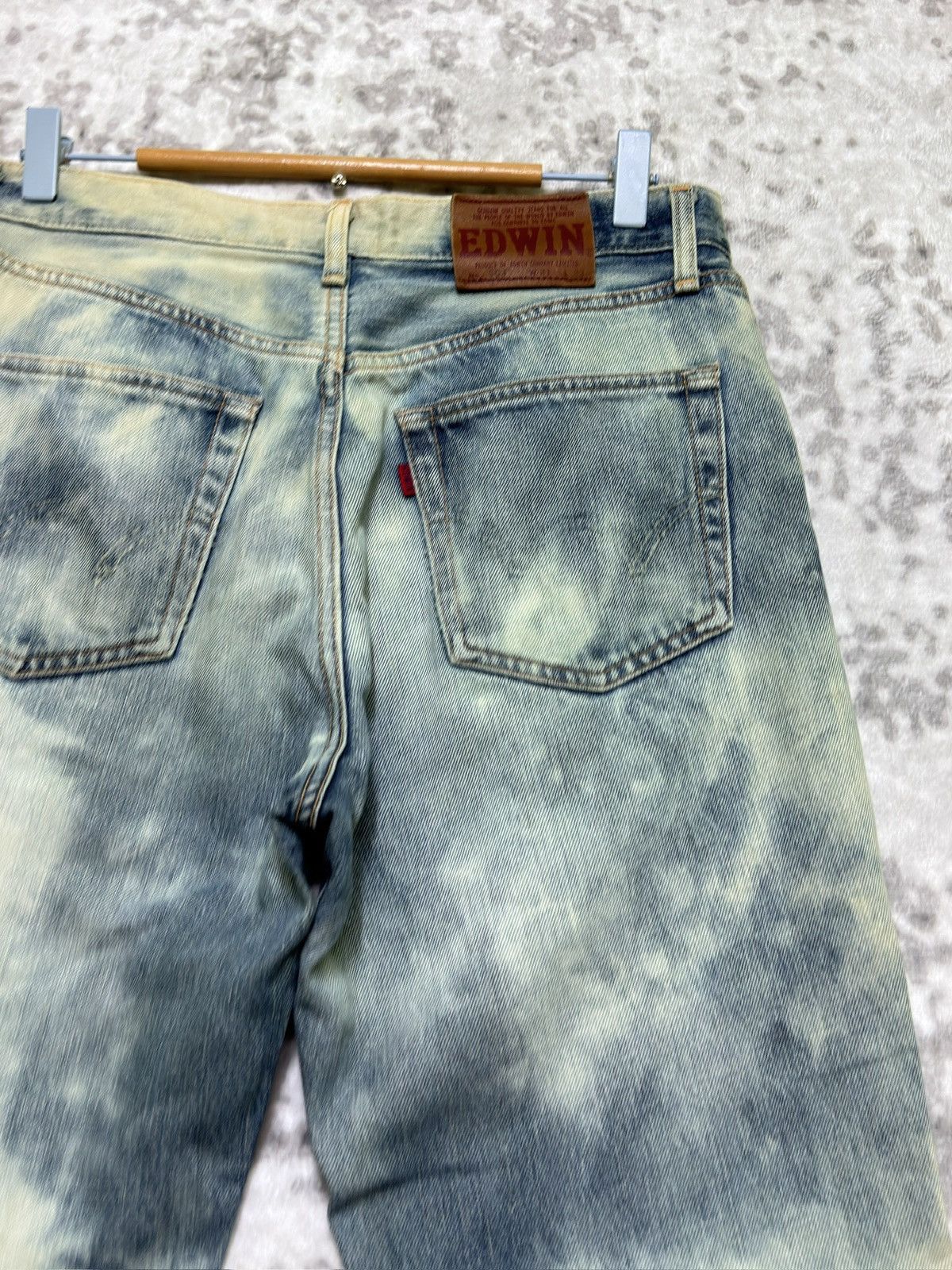 Edwin Edwin 503 Vintage Distressed Acid Wash Denim Regular Fit Size US 30 / EU 46 - 11 Thumbnail