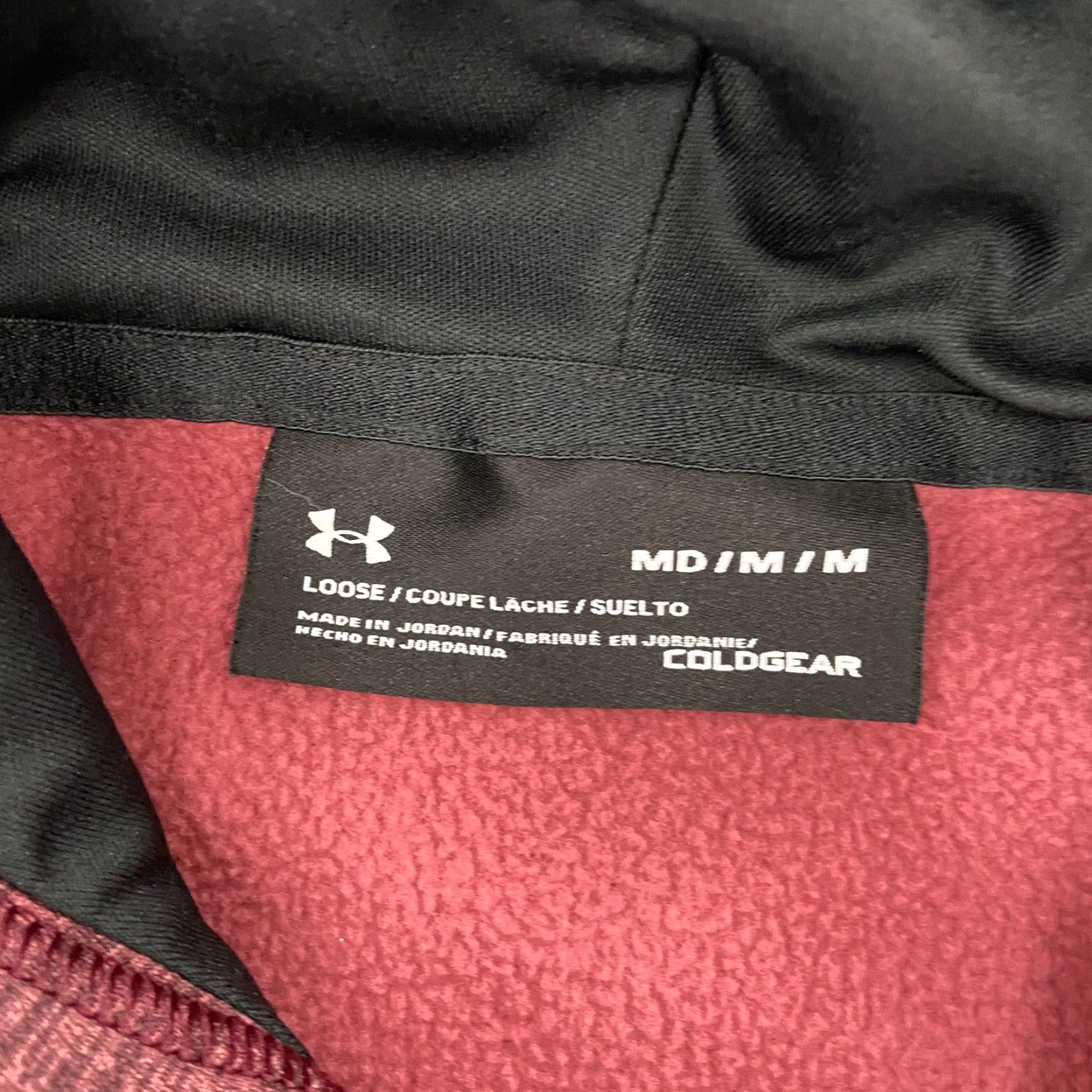 Under Armour VINTAGE Under Armour Hoodie Mens M Red ColdGear Pockets Drawstring Pullover Sweatshirt 90s Sports Mens M Size US M / EU 48-50 / 2 - 7 Thumbnail