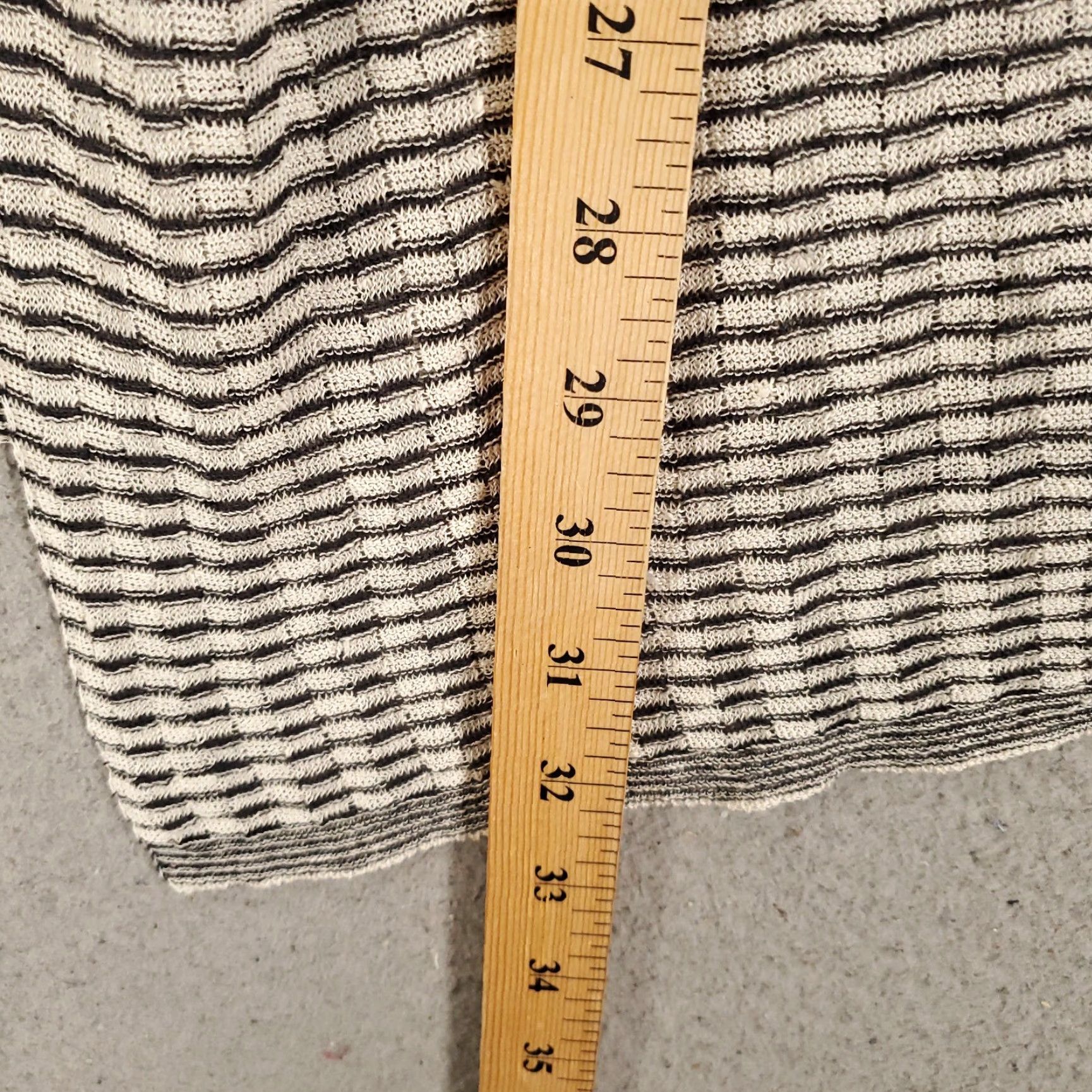 Eileen Fisher Eileen Fisher Cardigan Womens Medium Linen Blend Striped Sheer Black White Size M / US 6-8 / IT 42-44 - 3 Thumbnail