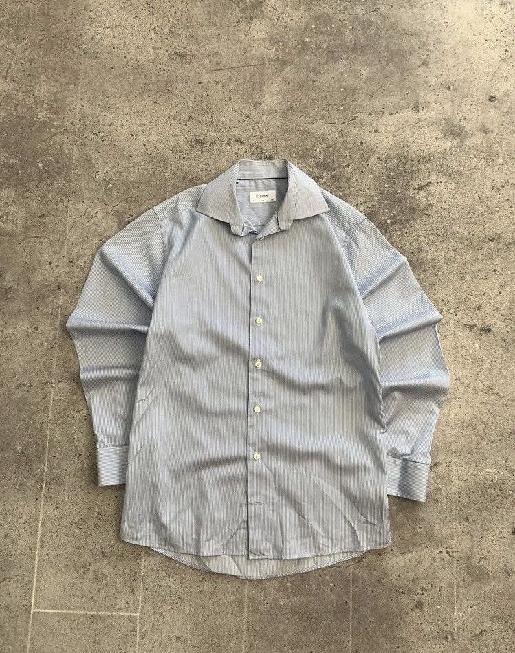 Designer × Eton Luxury Shirt Eton Vintage OldMoney Archival Clothes Watanabe Size US M / EU 48-50 / 2 - 2 Thumbnail