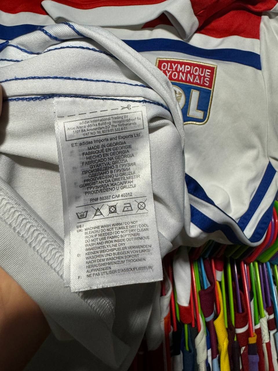 Adidas × Vintage Vintage Olympique Lyonnais 2018/19 Adidas Soccer Jersey Size US S / EU 44-46 / 1 - 16 Thumbnail