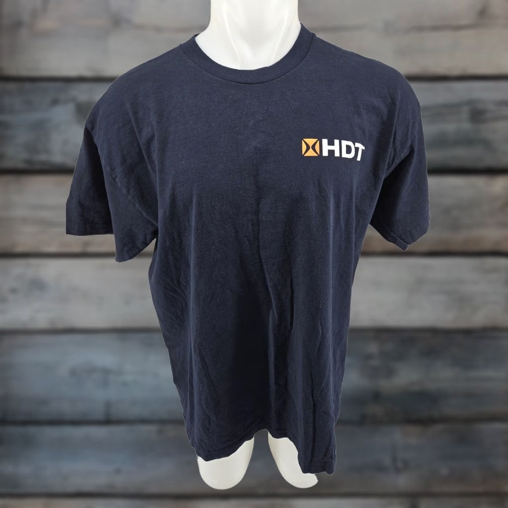 Vintage HDT Global T Shirt XL blue cotton short sleeve Men Size US XL / EU 56 / 4 - 1 Thumbnail