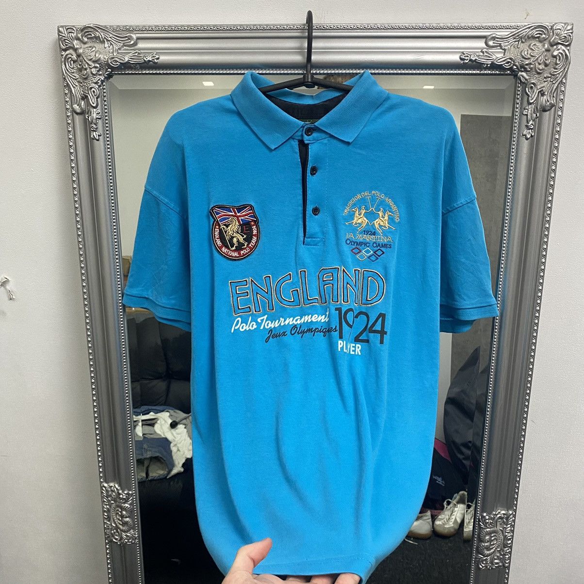 La Martina La martina Polo T Shirt England #3 polo team 1924 Size US XL / EU 56 / 4 - 3 Thumbnail