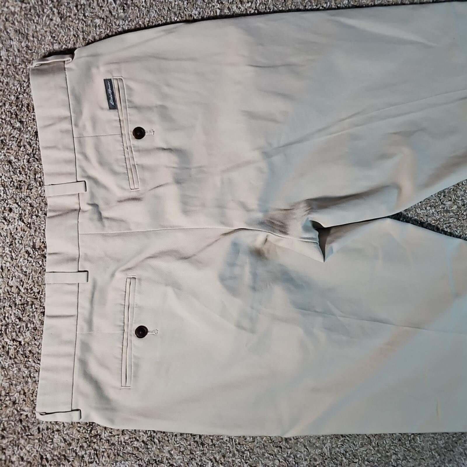 Eddie Bauer Eddie Bauer Wrinkle Free Relaxed Fit 34 Light Khakis Size US 34 / EU 50 - 7 Thumbnail