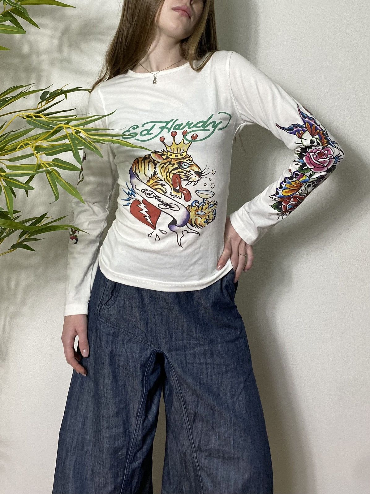 Ed Hardy ED HARDY X MG PRINTED LONGSLEEVE Size M / US 6-8 / IT 42-44 - 2 Thumbnail
