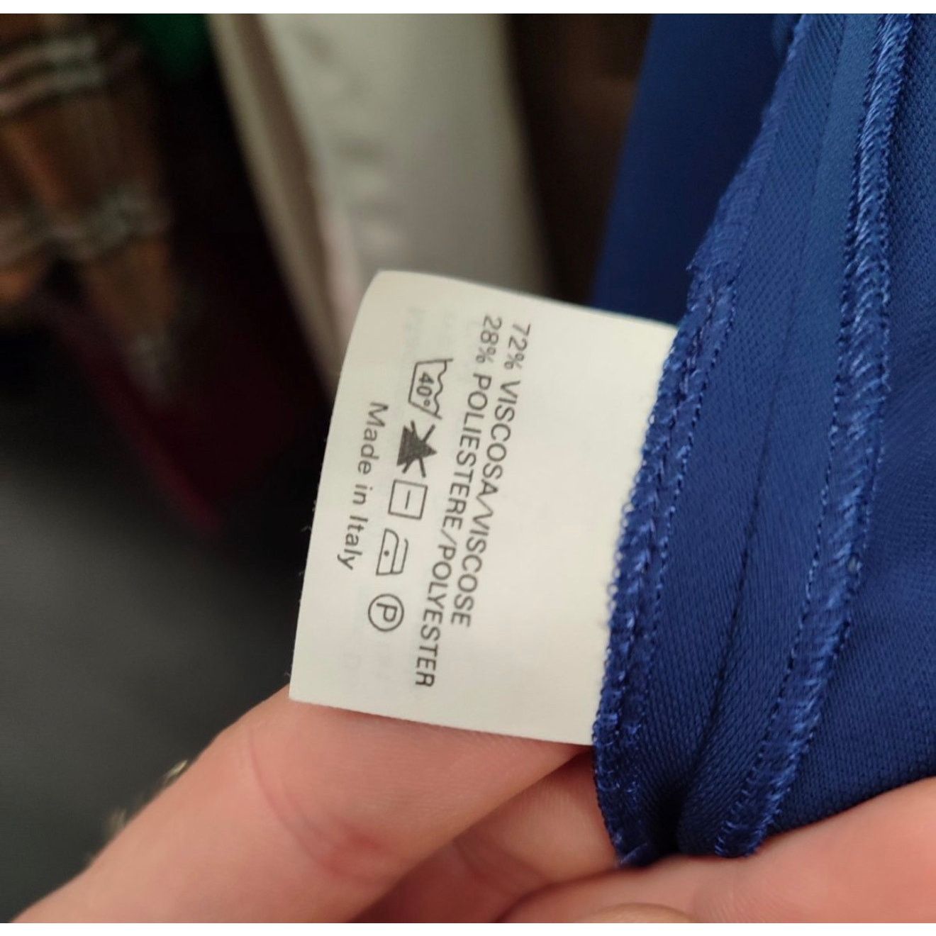 Yves Saint Laurent Saint Laurent Blue Tie-Waist Jumpsuit Sz. M/EU38 Size 27" / US 4 / IT 40 - 5 Thumbnail