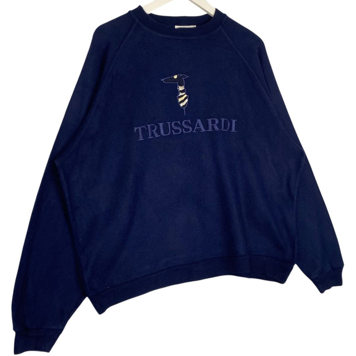 Vintage Vintage 90s Trussardi Sweatshirt Crewneck In Italy Big Logo Size US M / EU 48-50 / 2 - 2 Thumbnail