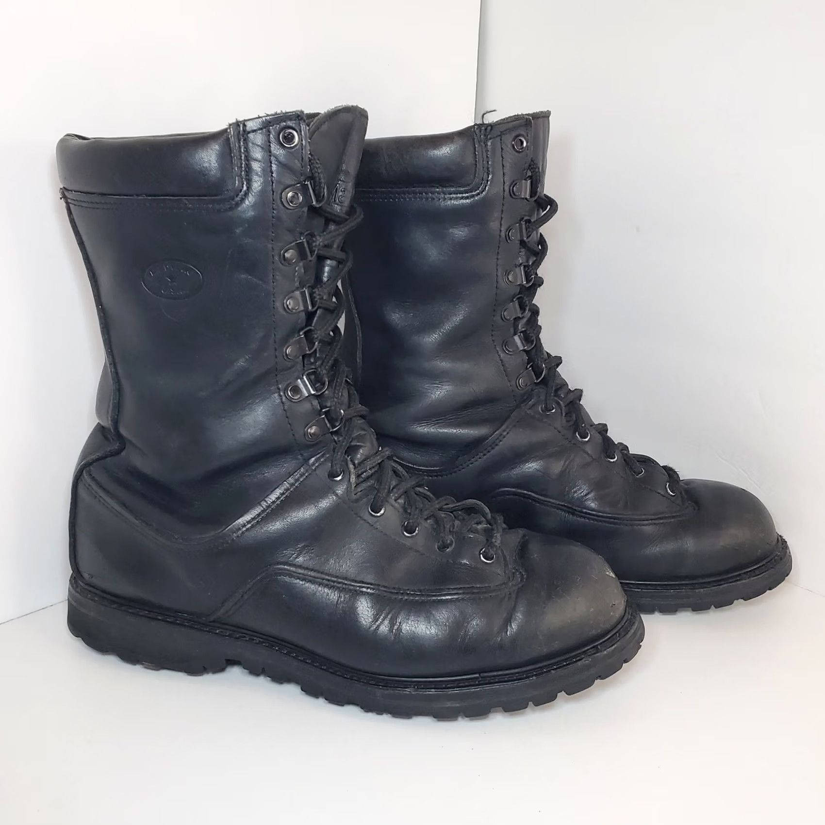 Vintage VINTAGE Matterhorn 1949 Black Leather Boots Size US 11 / EU 44 - 5 Thumbnail