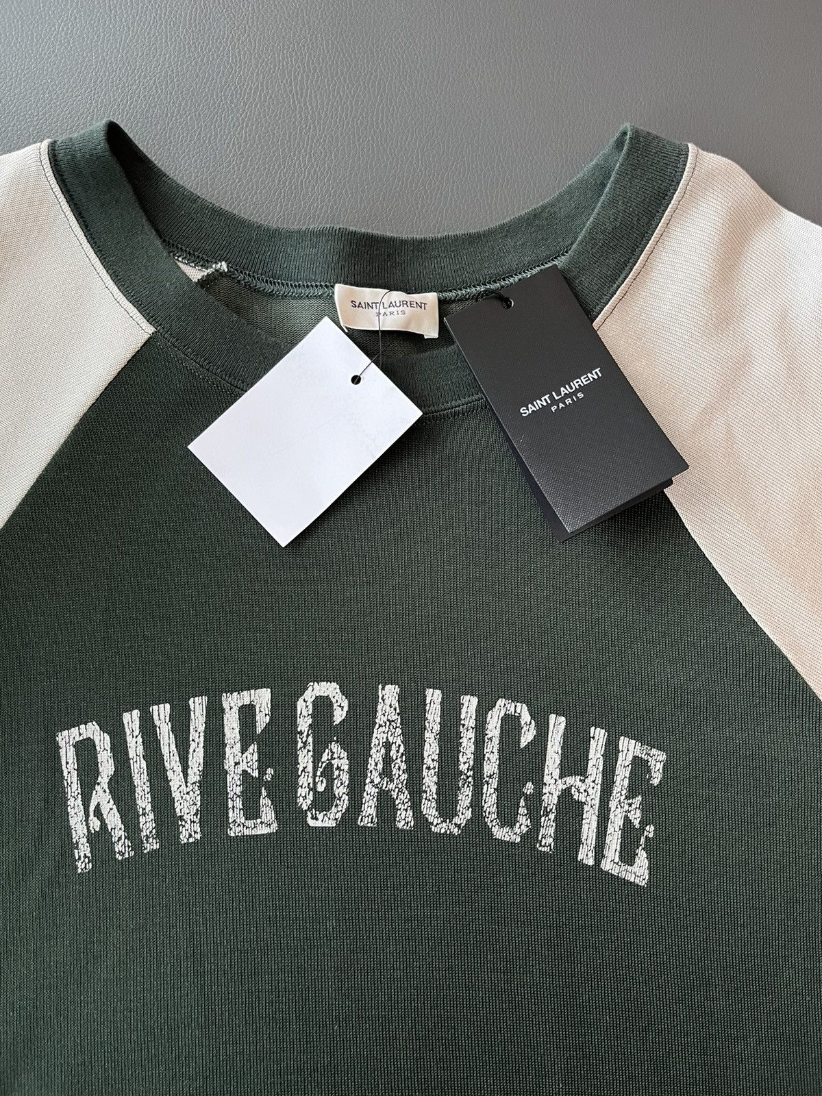 Saint Laurent Paris Rare Saint Laurent Brand New Runway Rive Gauche Tee T-shirt Size US L / EU 52-54 / 3 - 3 Thumbnail