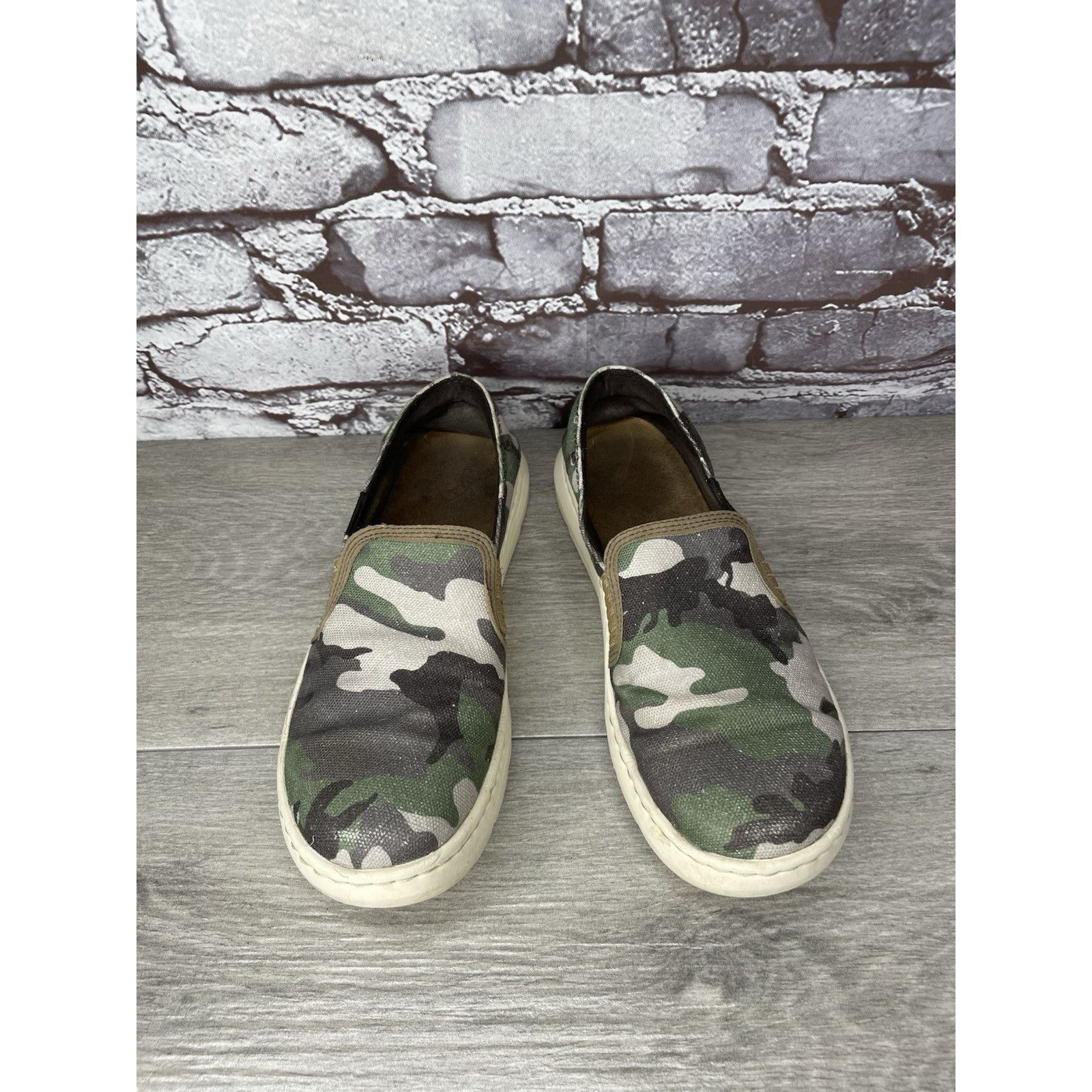 Ariat Ariat Cruiser Camo Green Brown Canvas Fabric Slip On Shoes W Size US 7.5 / IT 37.5 - 20 Thumbnail