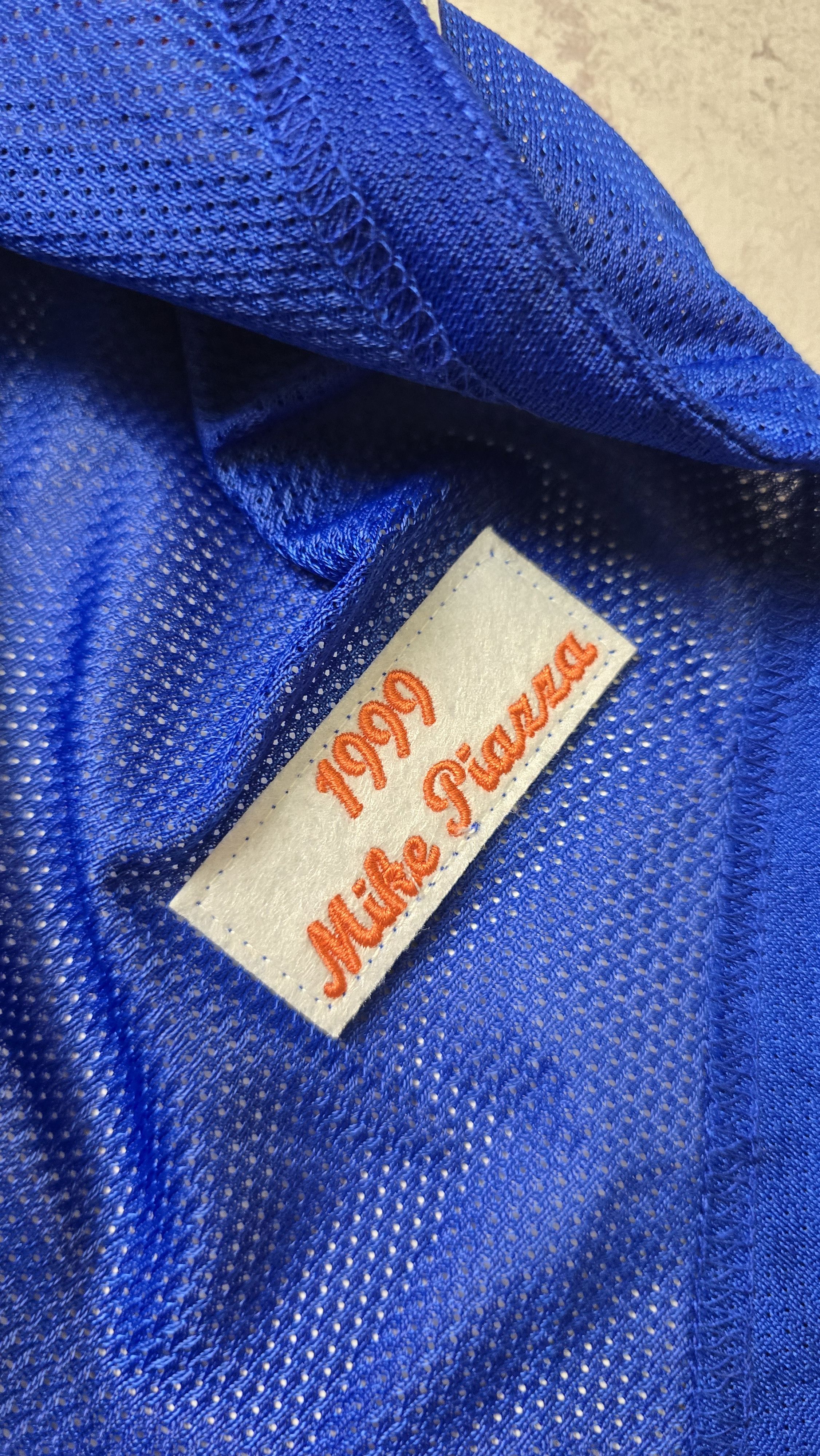 Mitchell & Ness Mike Piazza New York Mets 1999 Button Jersey Size US XXL / EU 58 / 5 - 17 Thumbnail