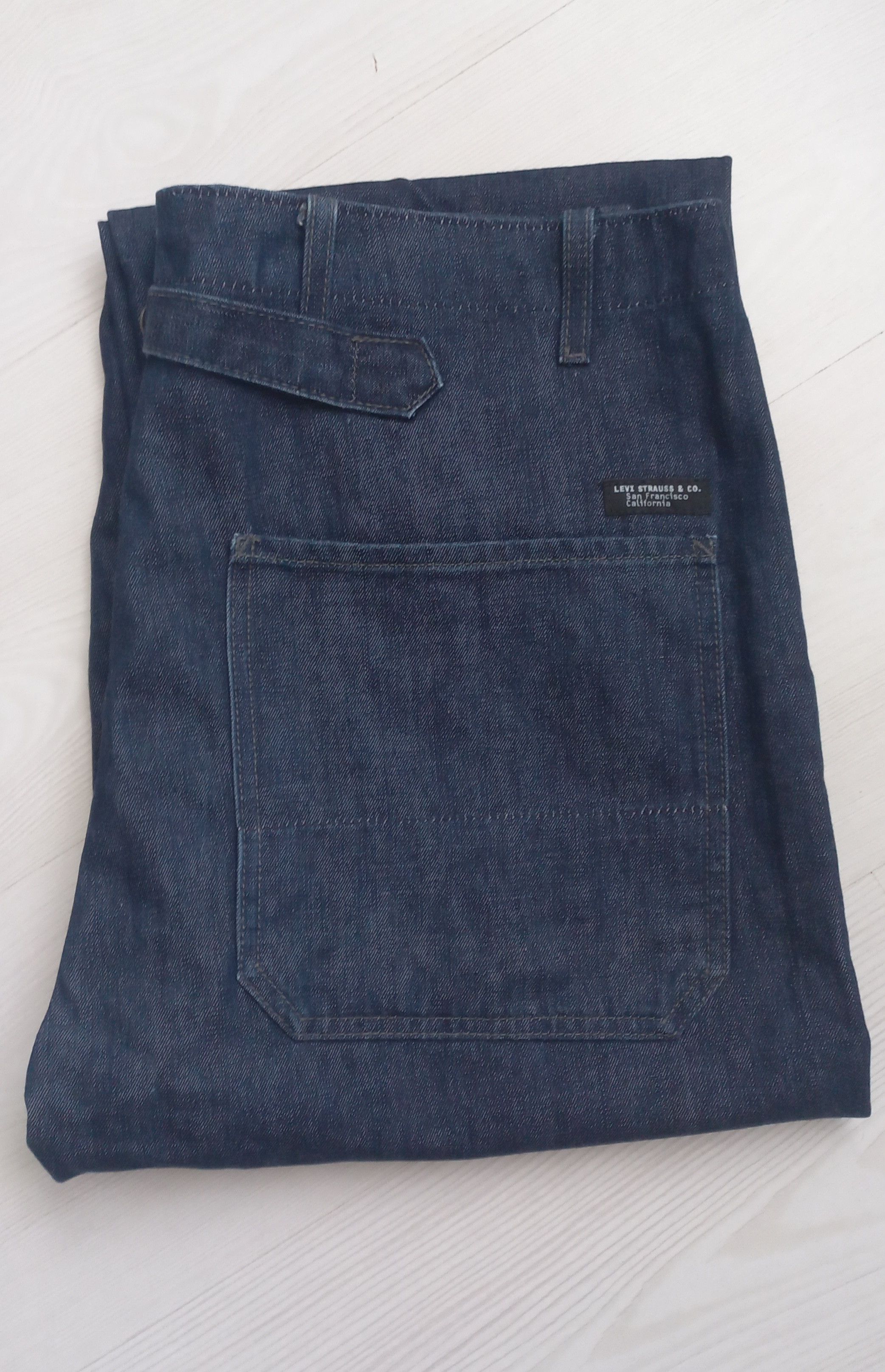 Levi's 1999 Levi’s RED 1st Gen All-Duty Cinch Back Denim Indigo W36 Size US 36 / EU 52 - 4 Thumbnail