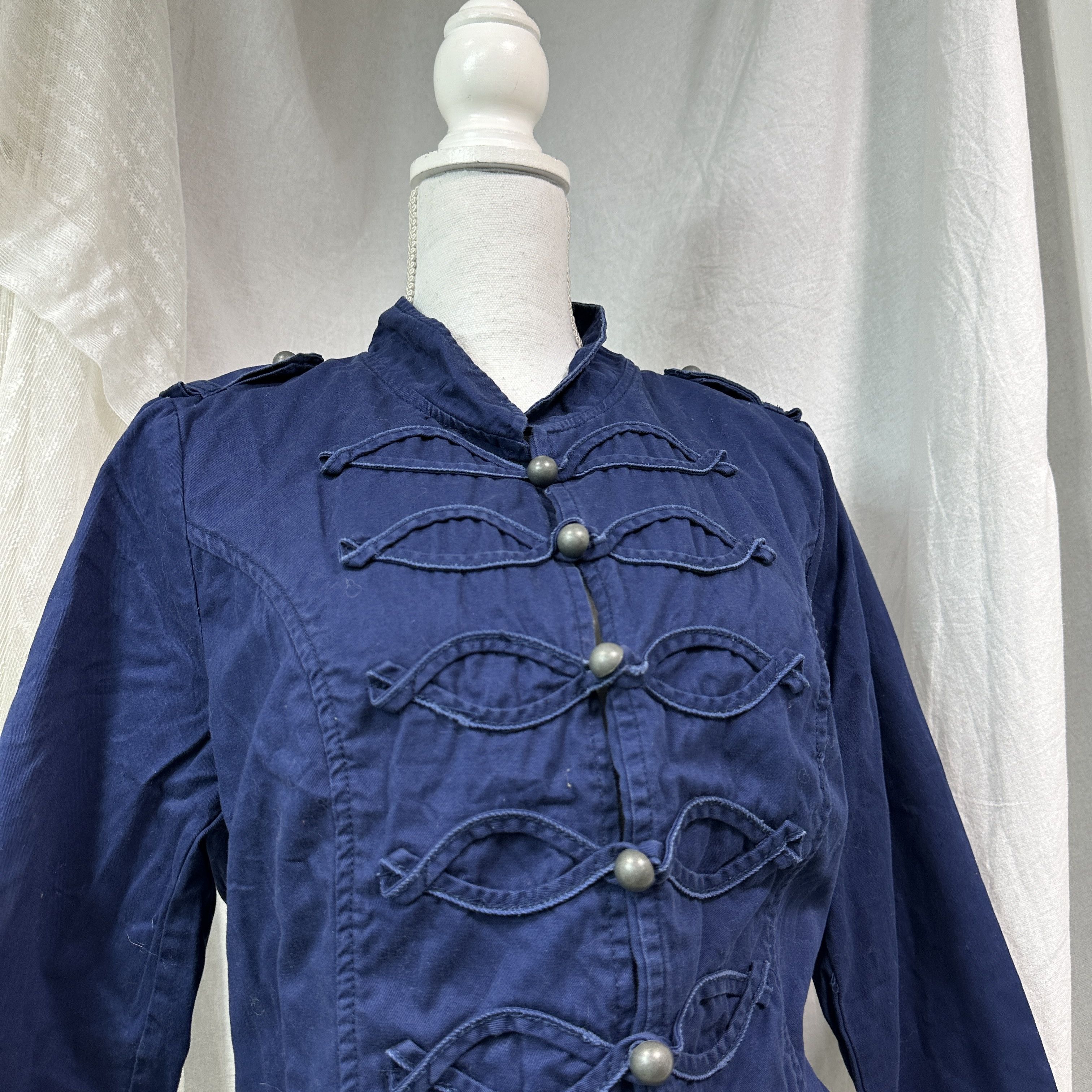 Vintage Vintage Military Styled Napoleonic Button Up Jacket 00s Size L / US 10 / IT 46 - 4 Thumbnail