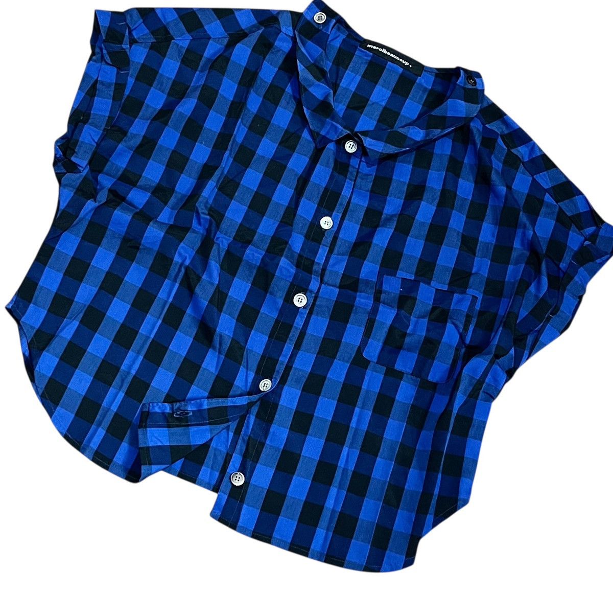 Issey Miyake Vintage mercibeaucoup sleeveless plaid shirt Size US M / EU 48-50 / 2 - 2 Thumbnail
