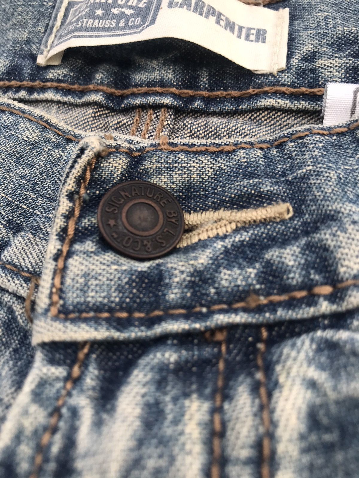 Designer × Levi's × Vintage Levi’s Signature Carpenter baggy jeans Size US 36 / EU 52 - 5 Thumbnail
