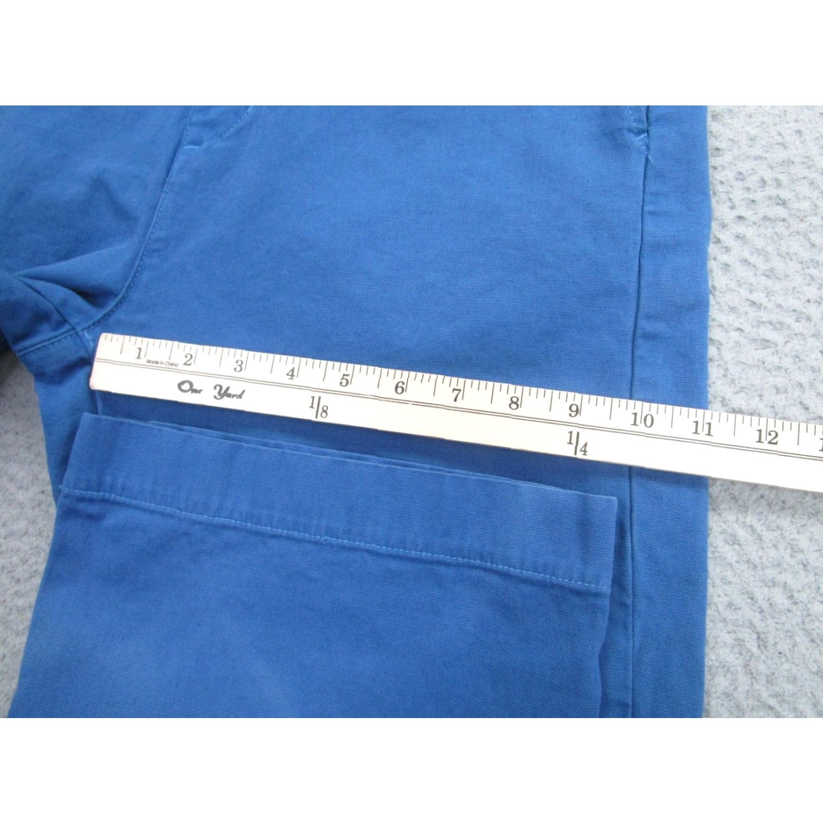 Vintage American Giant Pants 12 Blue Wide Leg Chino Made USA Women Size 34" / US 12 / IT 48 - 7 Thumbnail