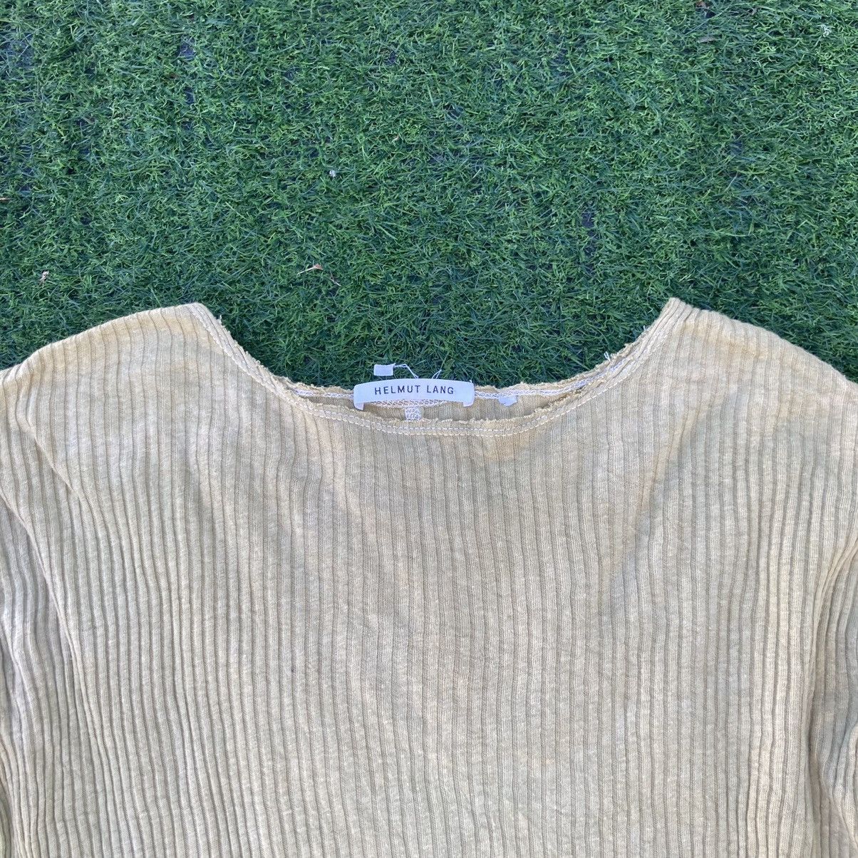Helmut Lang HELMUT LANG RIBBED LONG SLEEVE Size S / US 4 / IT 40 - 3 Thumbnail