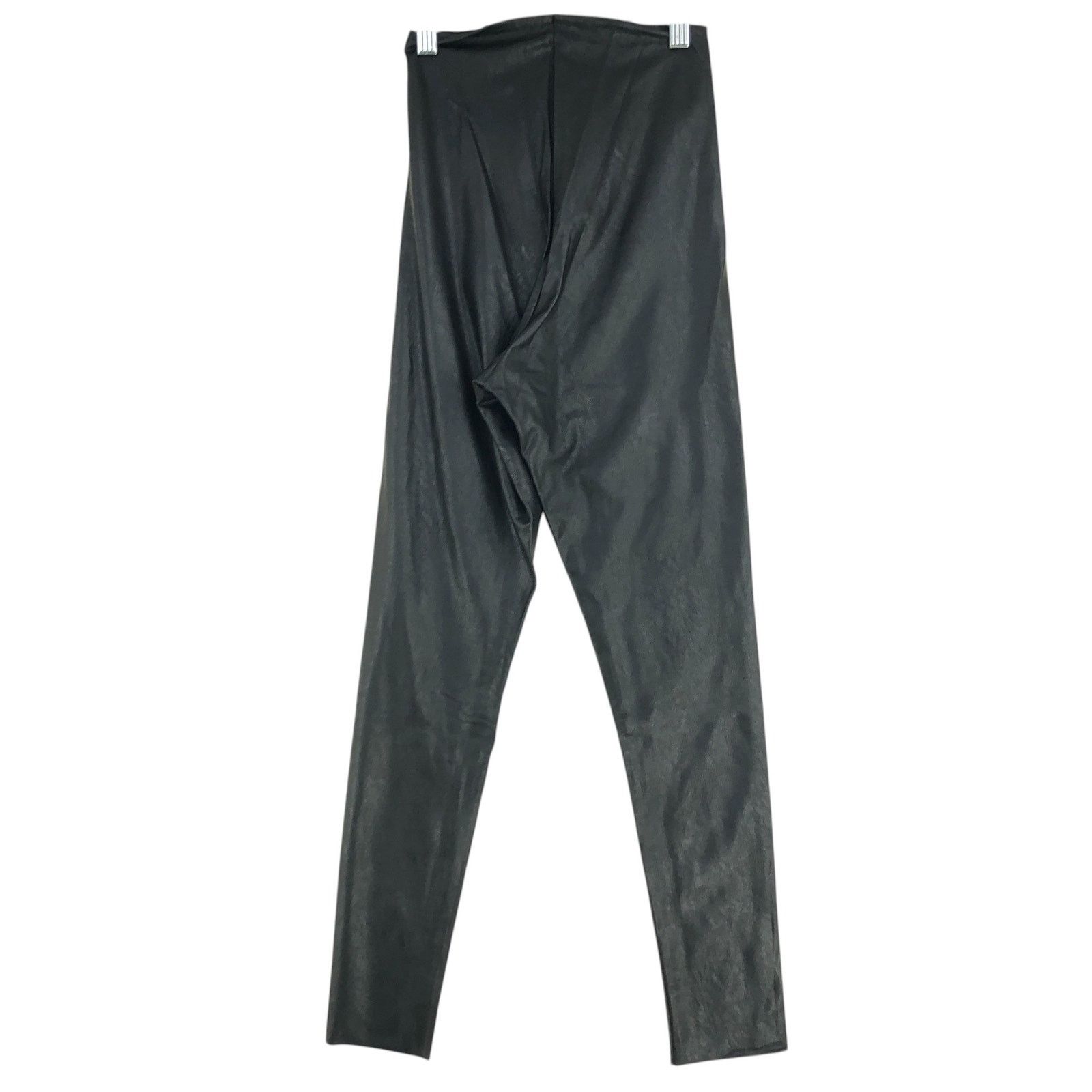 Commando Commando Sz S Leggings Faux Leather Stretch High Rise Black Size 22" - 5 Thumbnail
